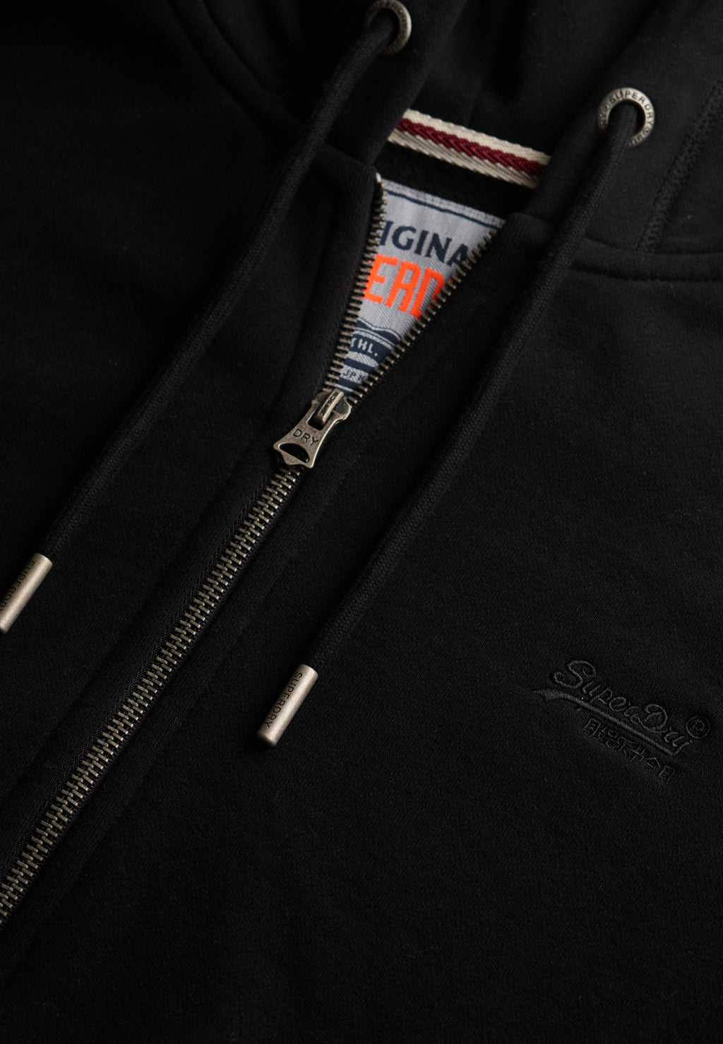 Essential Logo Half Brushed Zip Hoodie