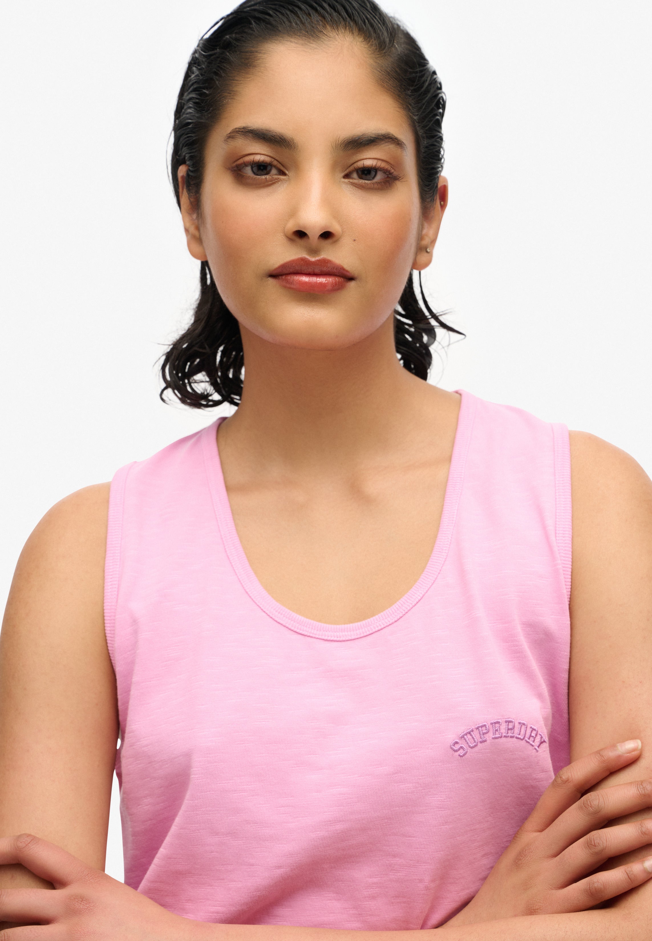 Essential Logo Garment Dye Vest Top