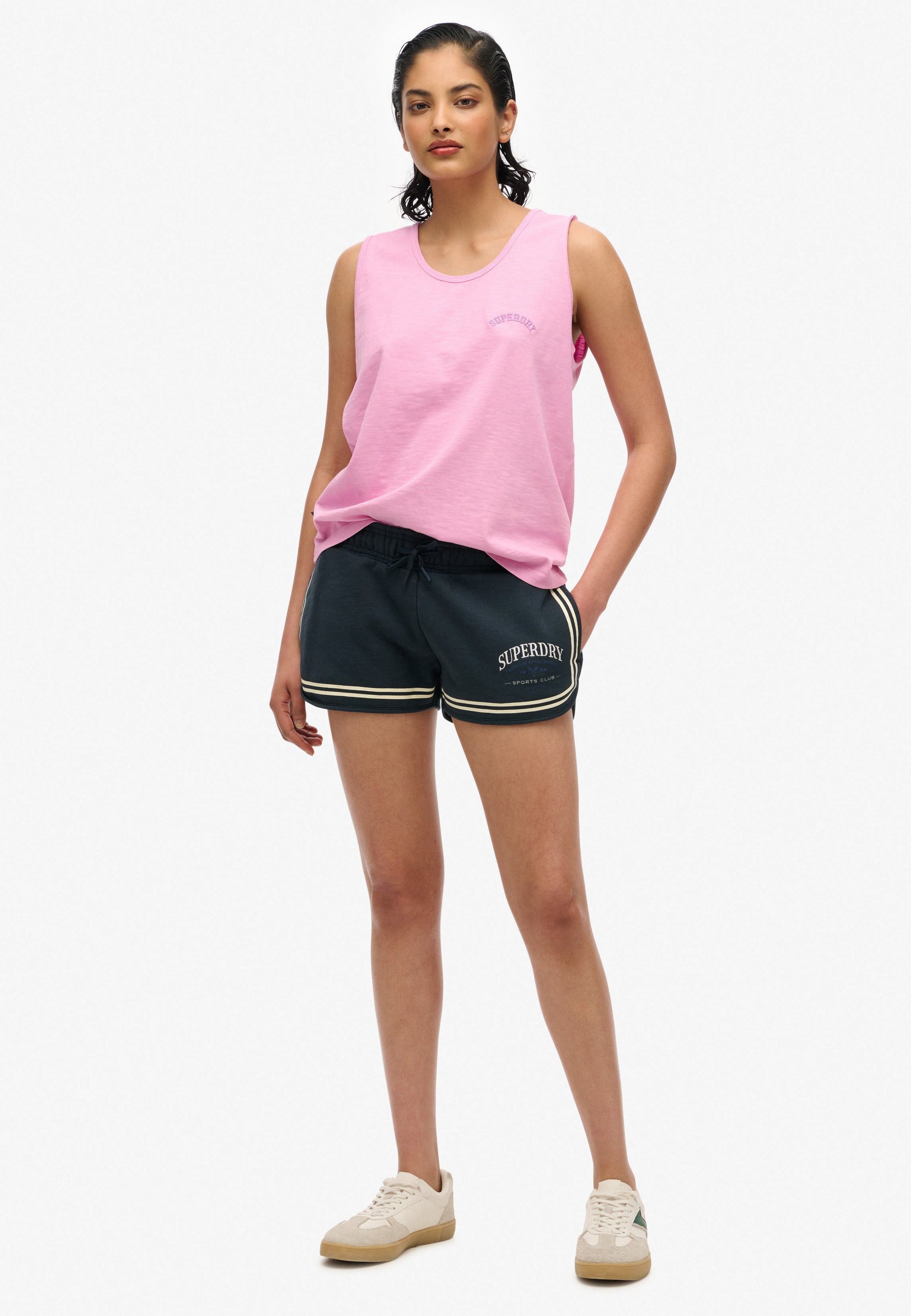 Essential Logo Garment Dye Vest Top