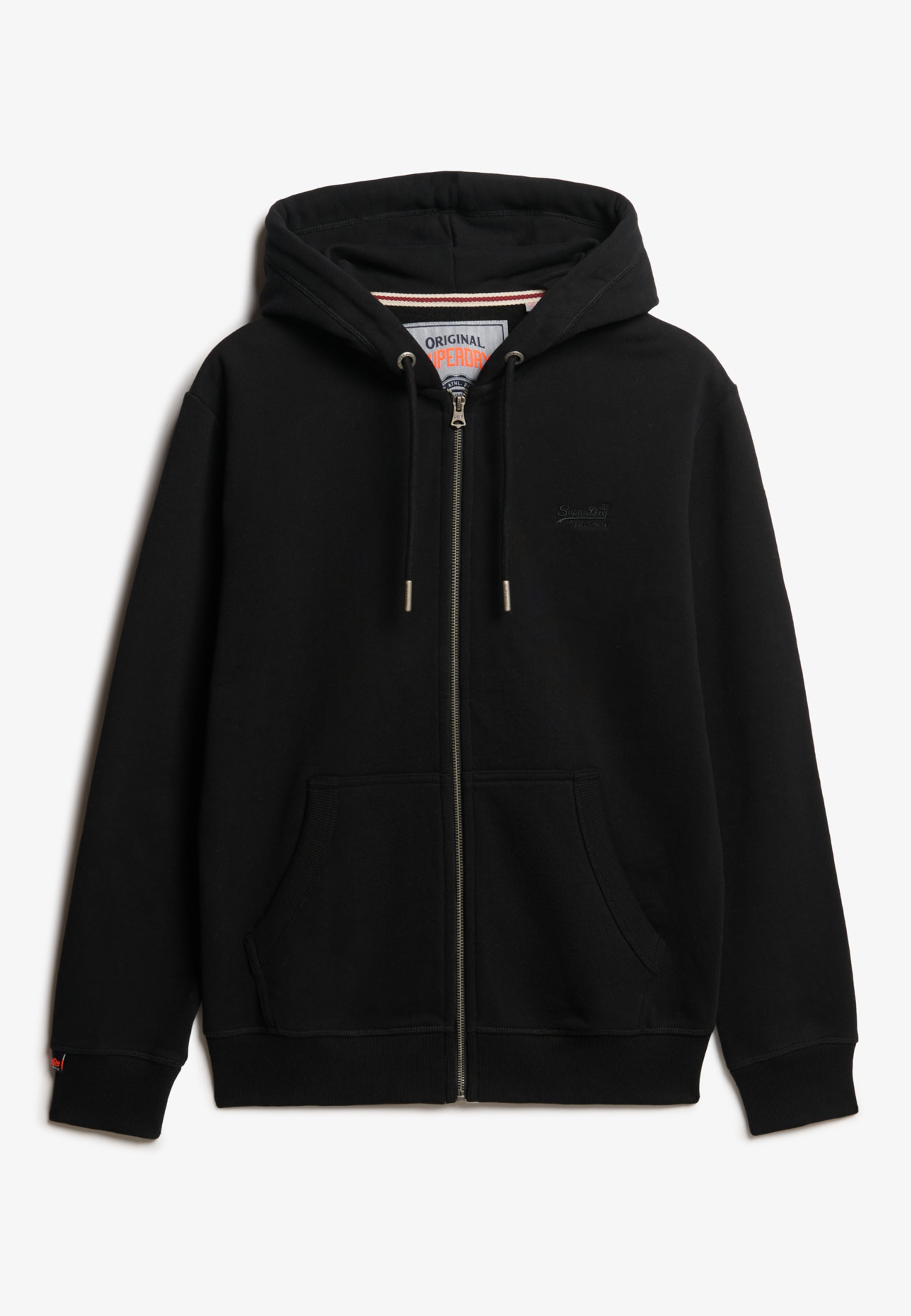 Essential Logo Half Brushed Zip Hoodie