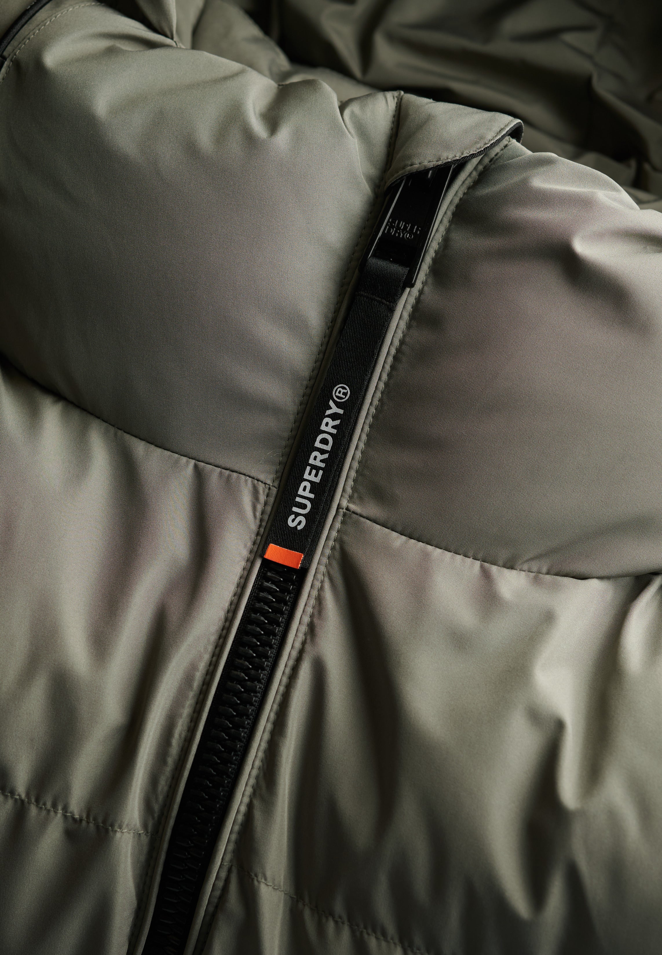 Hooded Sports Puffer Jacket