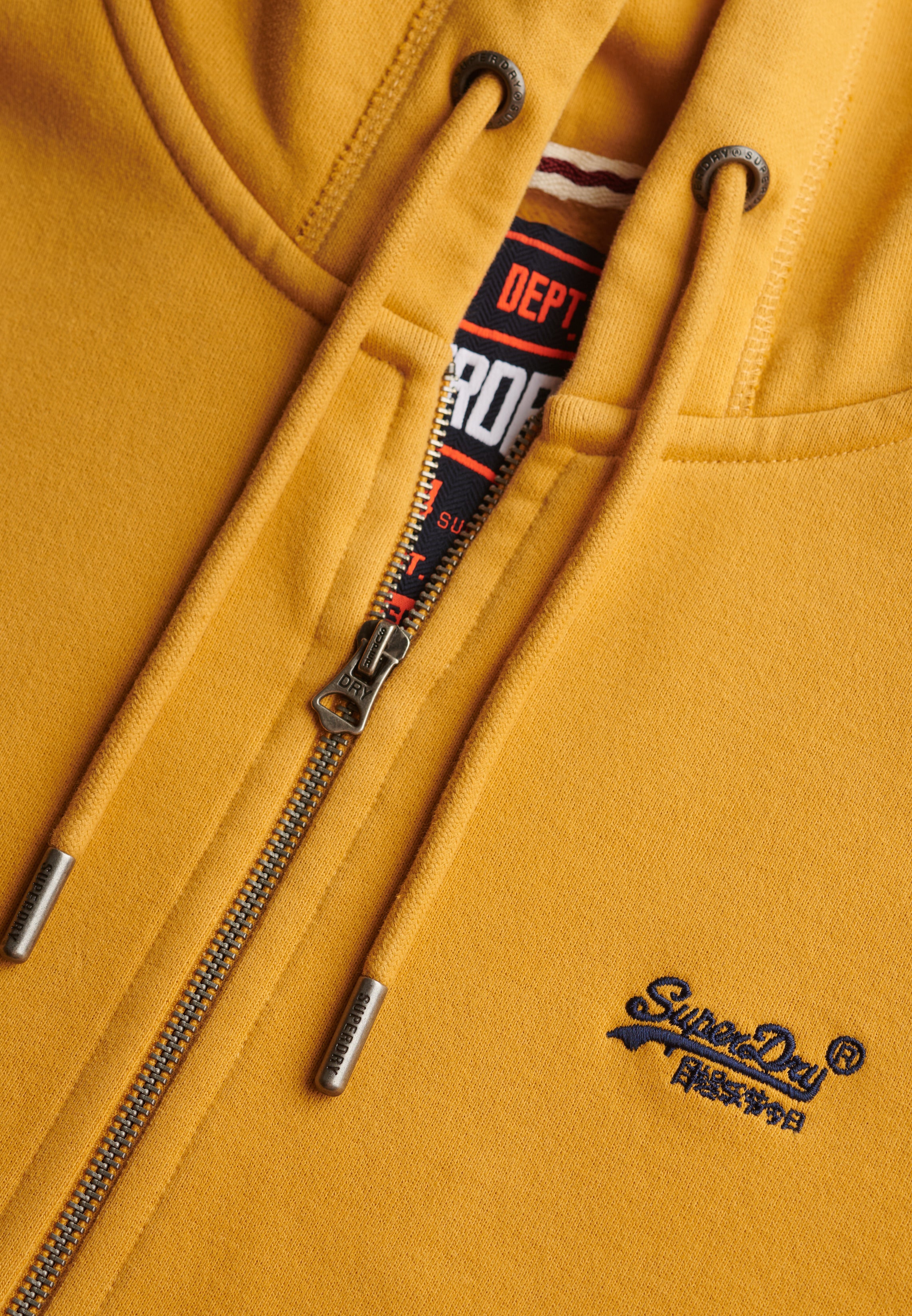 Essential Logo Half Brushed Zip Hoodie