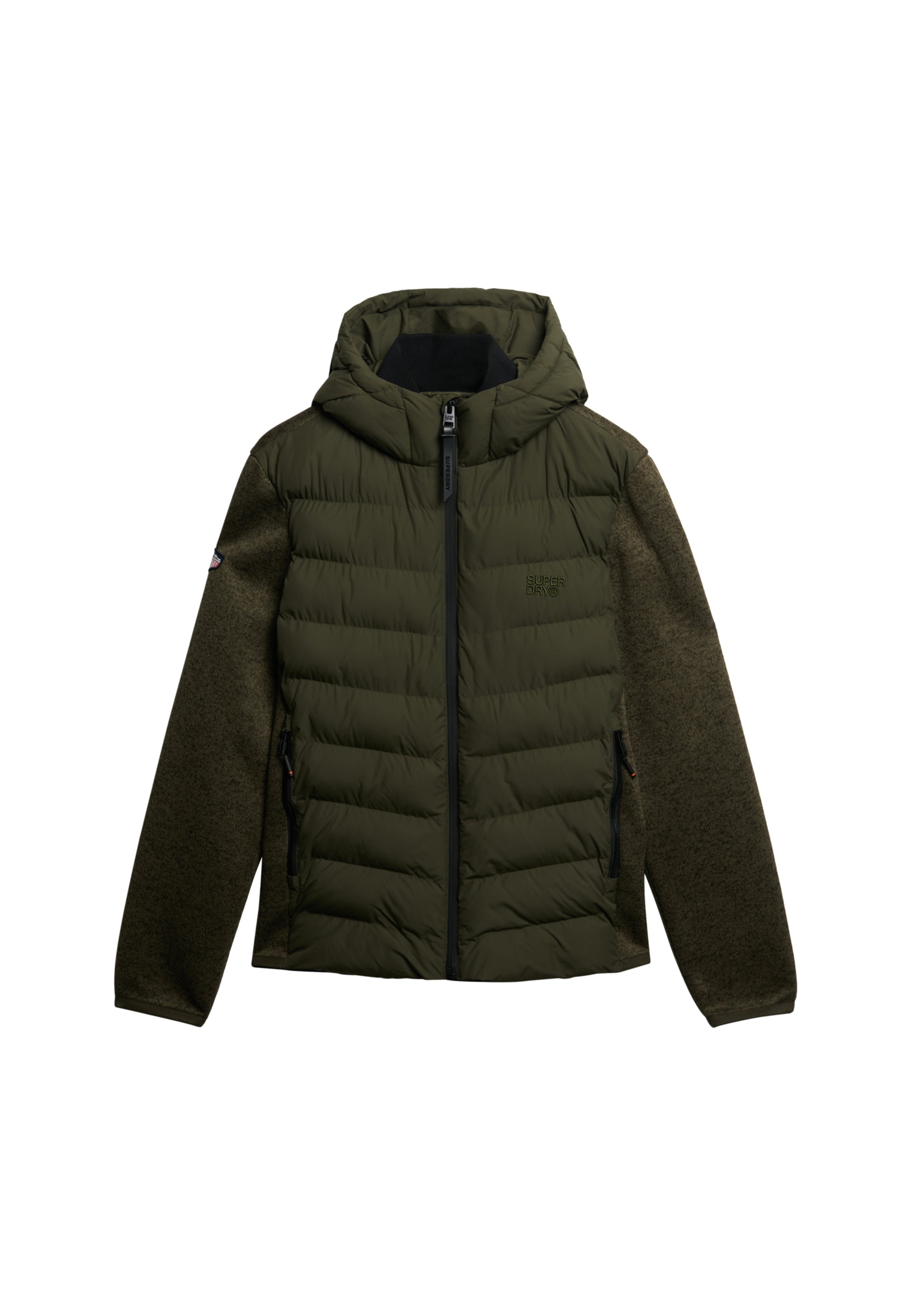 Hooded Storm Knit Hybrid Jacket