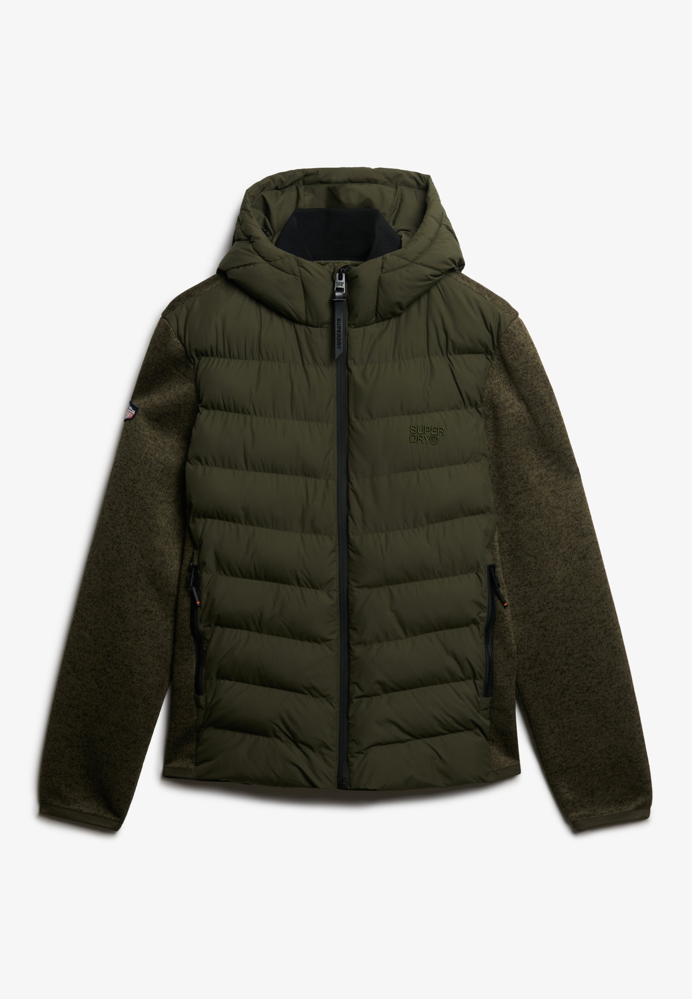 Hooded Storm Knit Hybrid Jacket