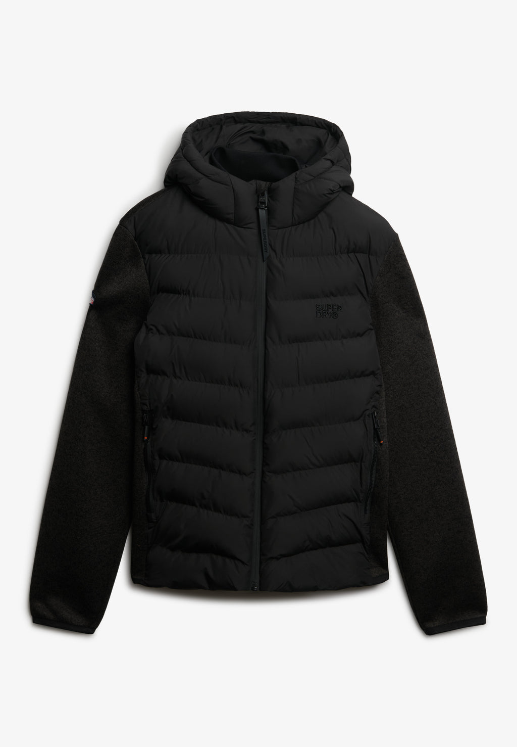 Hooded Storm Knit Hybrid Jacket