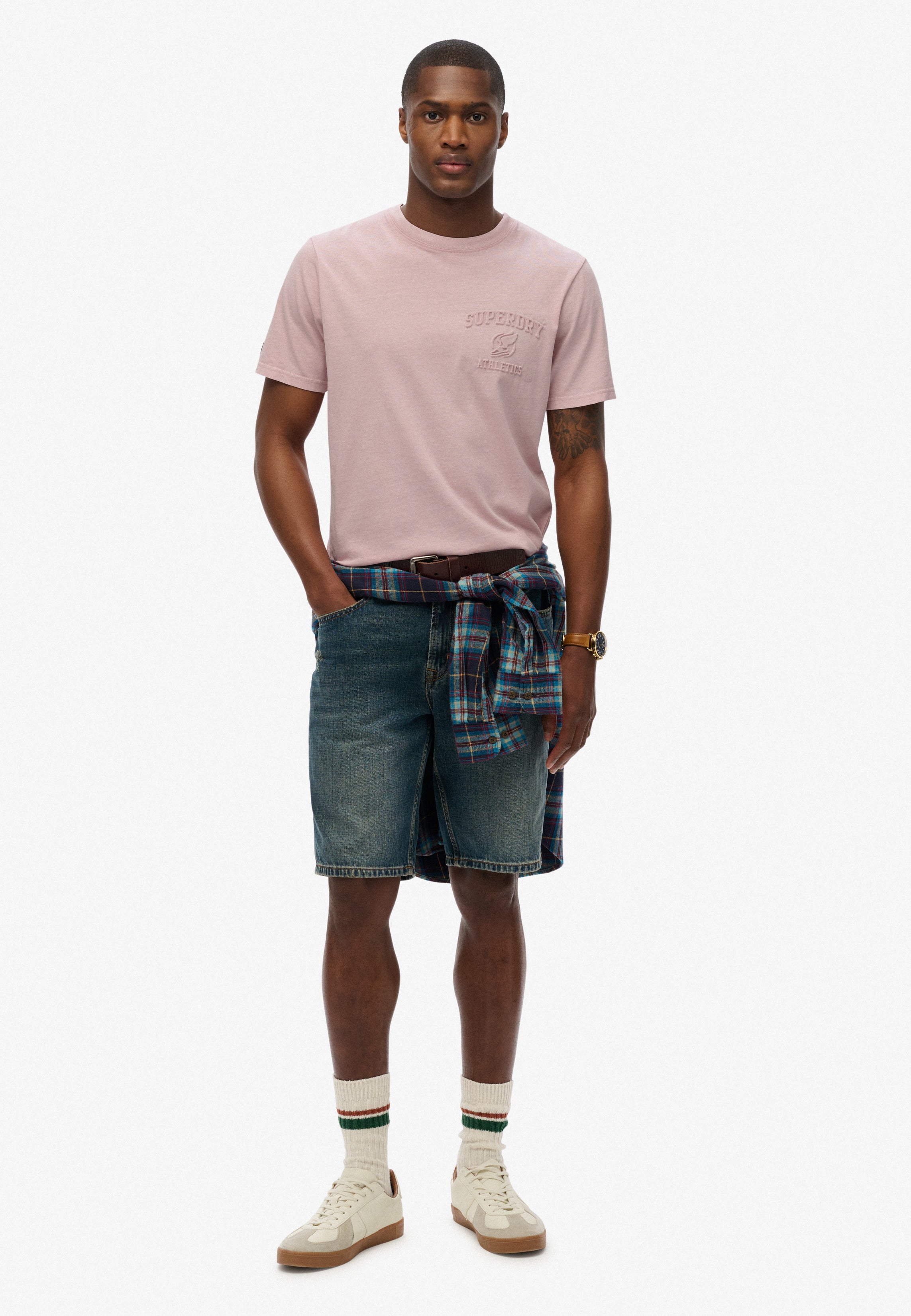 Athletic Embossed Relaxed T-Shirt