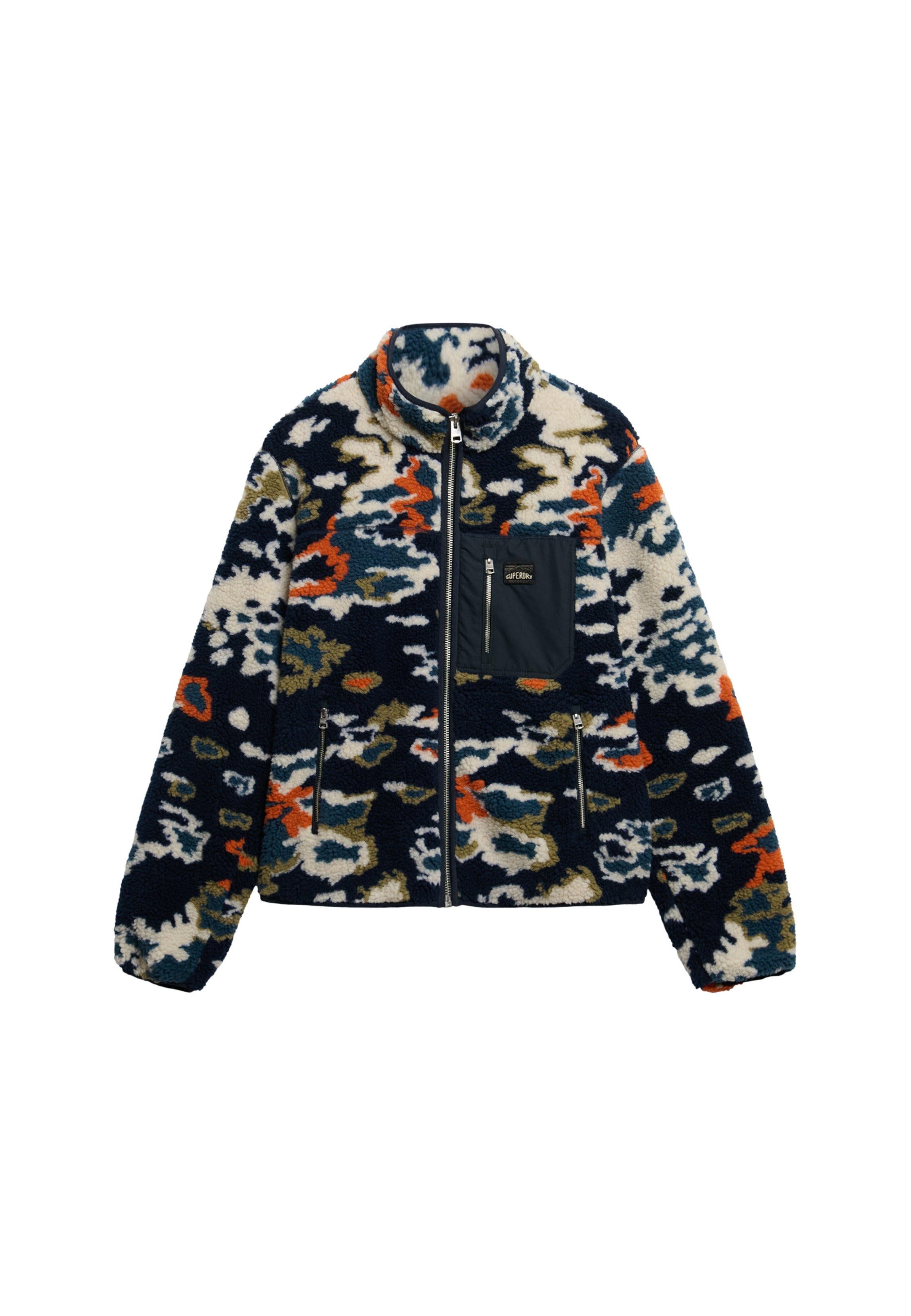 Printed Zip Through Fleece