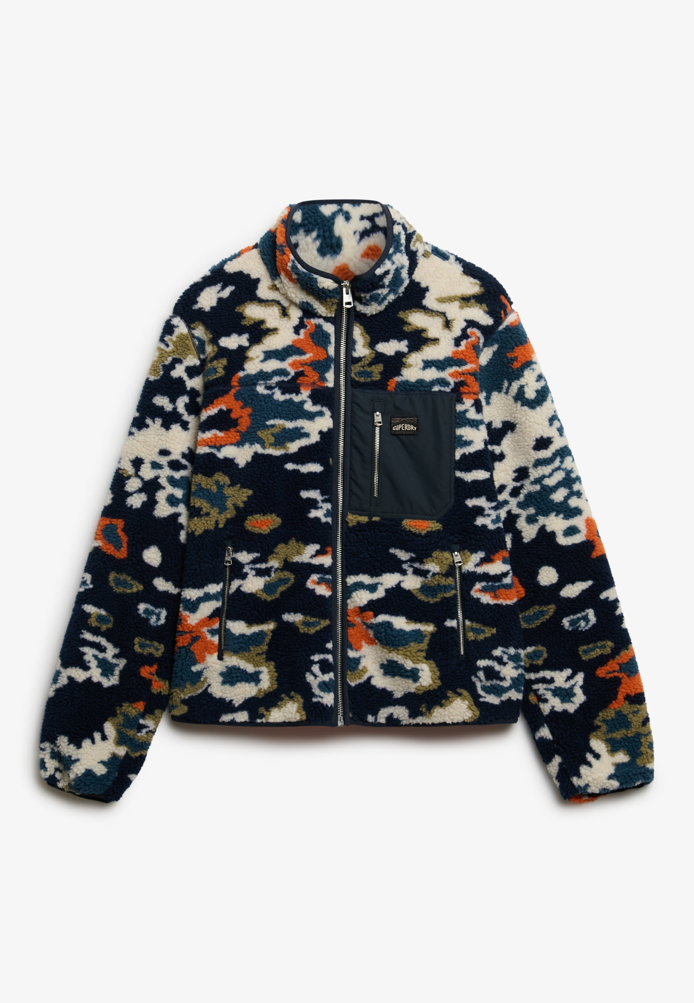 Printed Zip Through Fleece