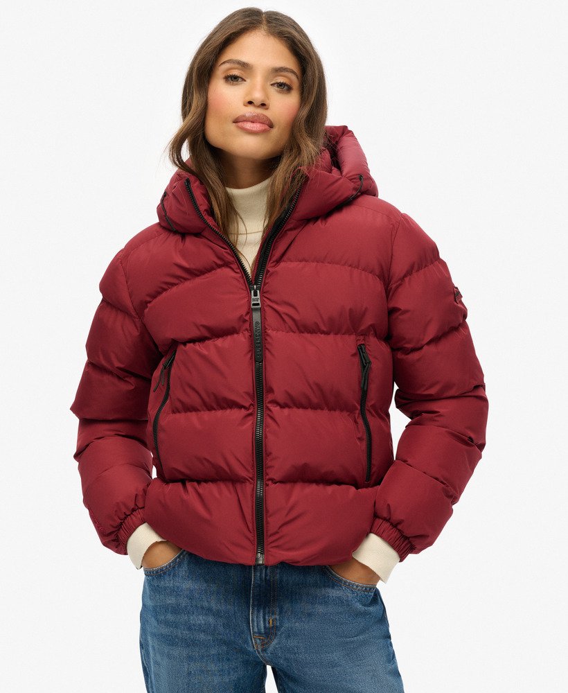 Hooded Sports Puffer Jacket