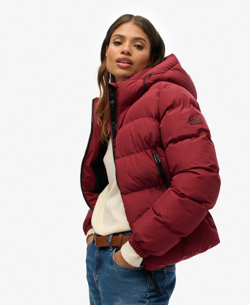 Hooded Sports Puffer Jacket