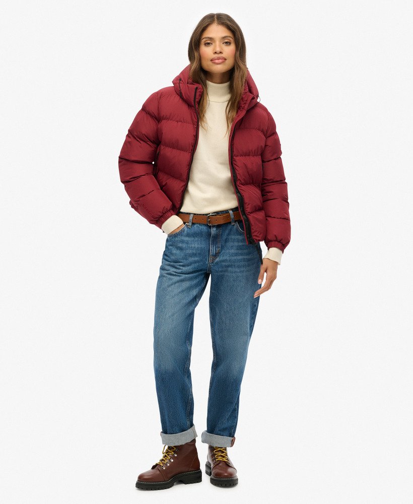 Hooded Sports Puffer Jacket