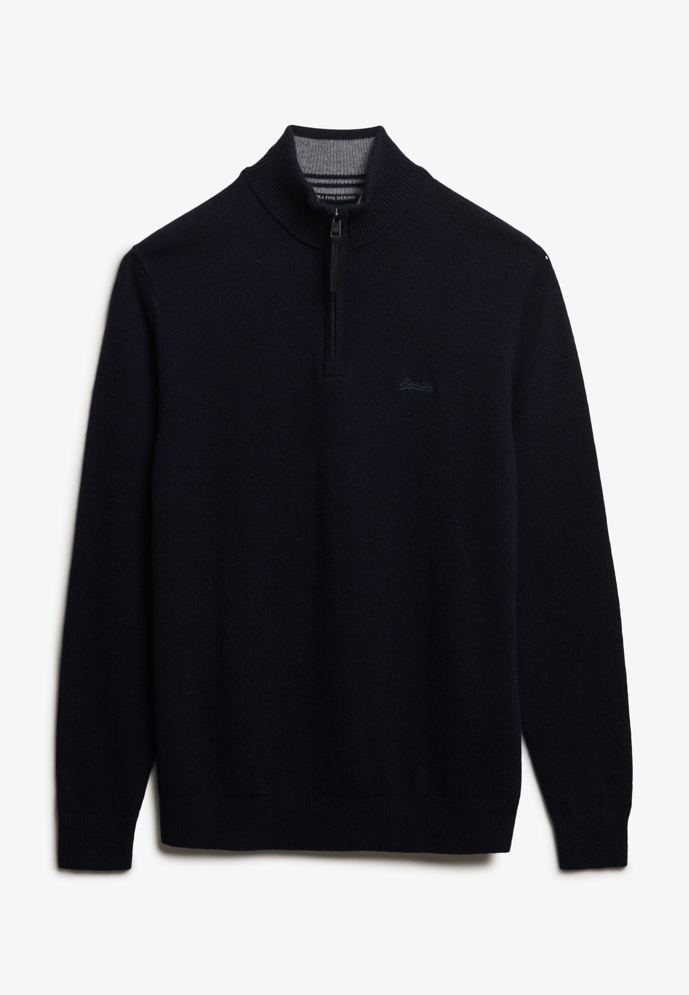 Wool Blend Half Zip Jumper