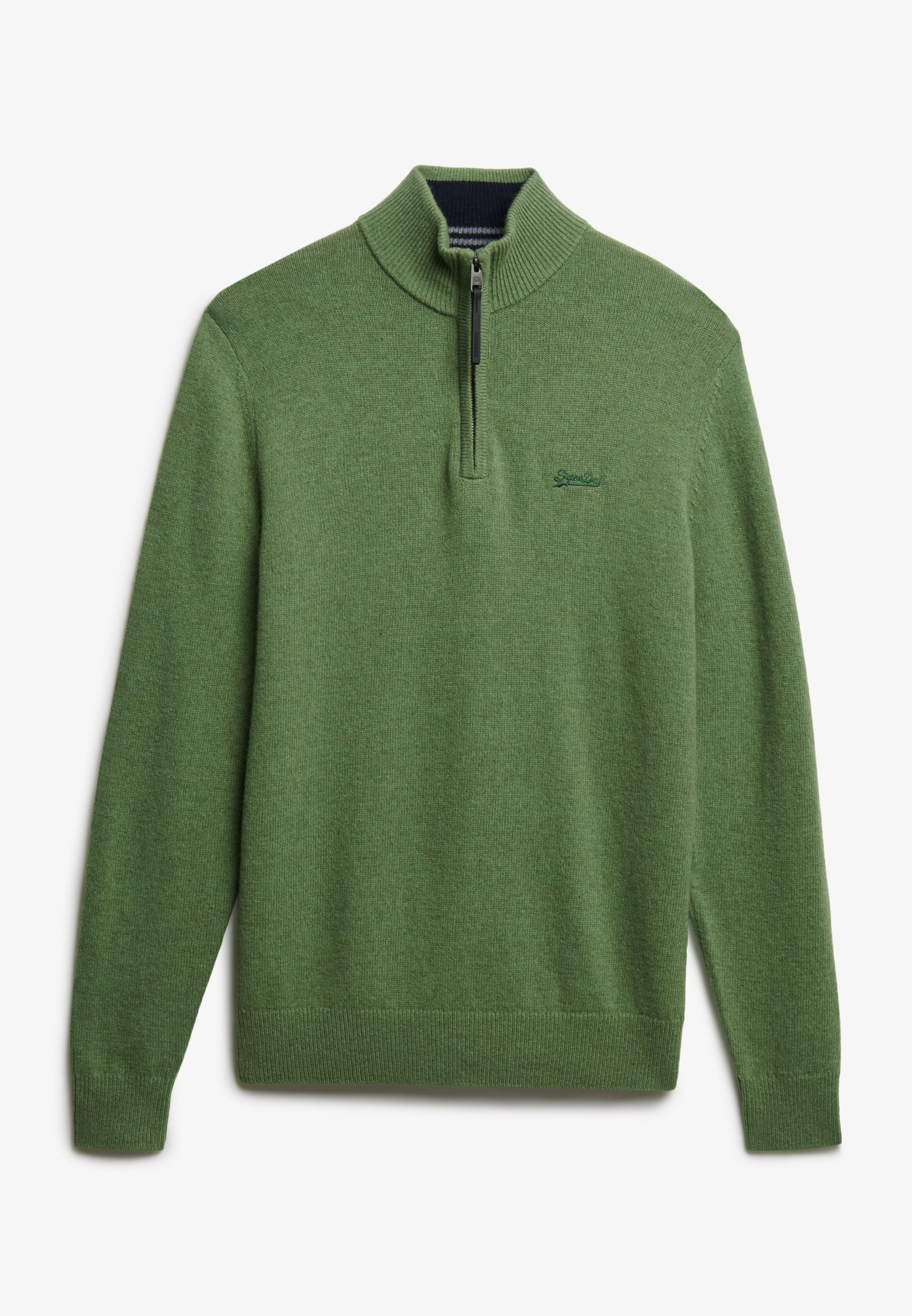 Wool Blend Half Zip Jumper