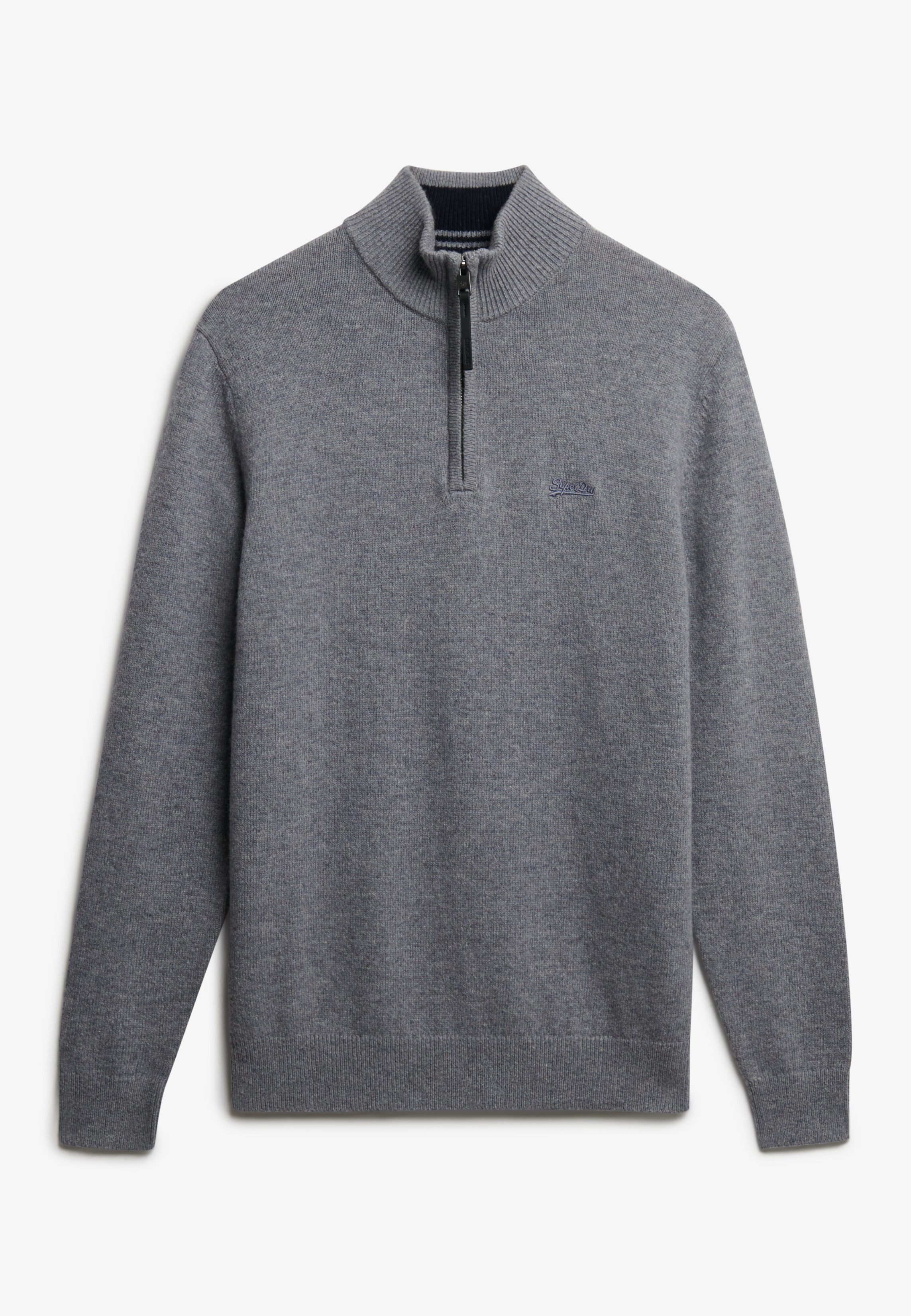 Wool Blend Half Zip Jumper