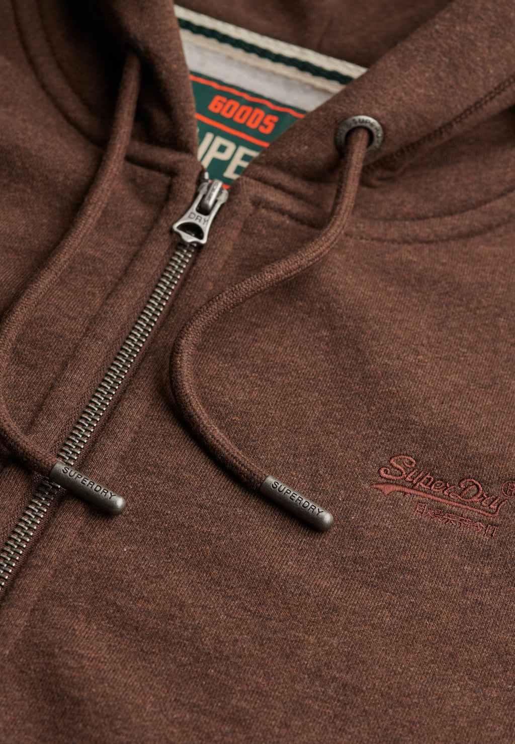 Essential Logo Half Brushed Zip Hoodie