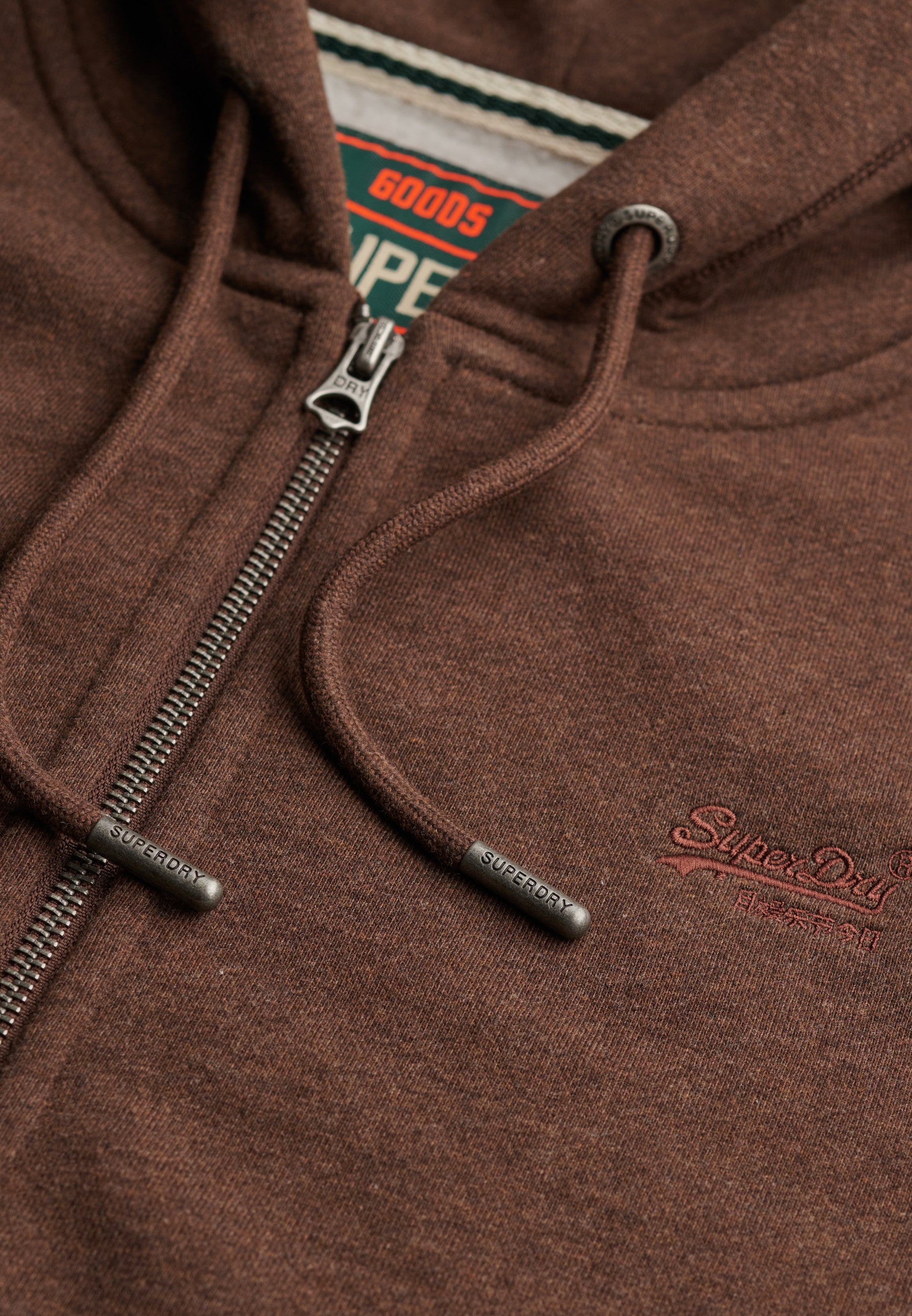 Essential Logo Half Brushed Zip Hoodie