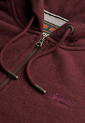 Essential Logo Half Brushed Zip Hoodie