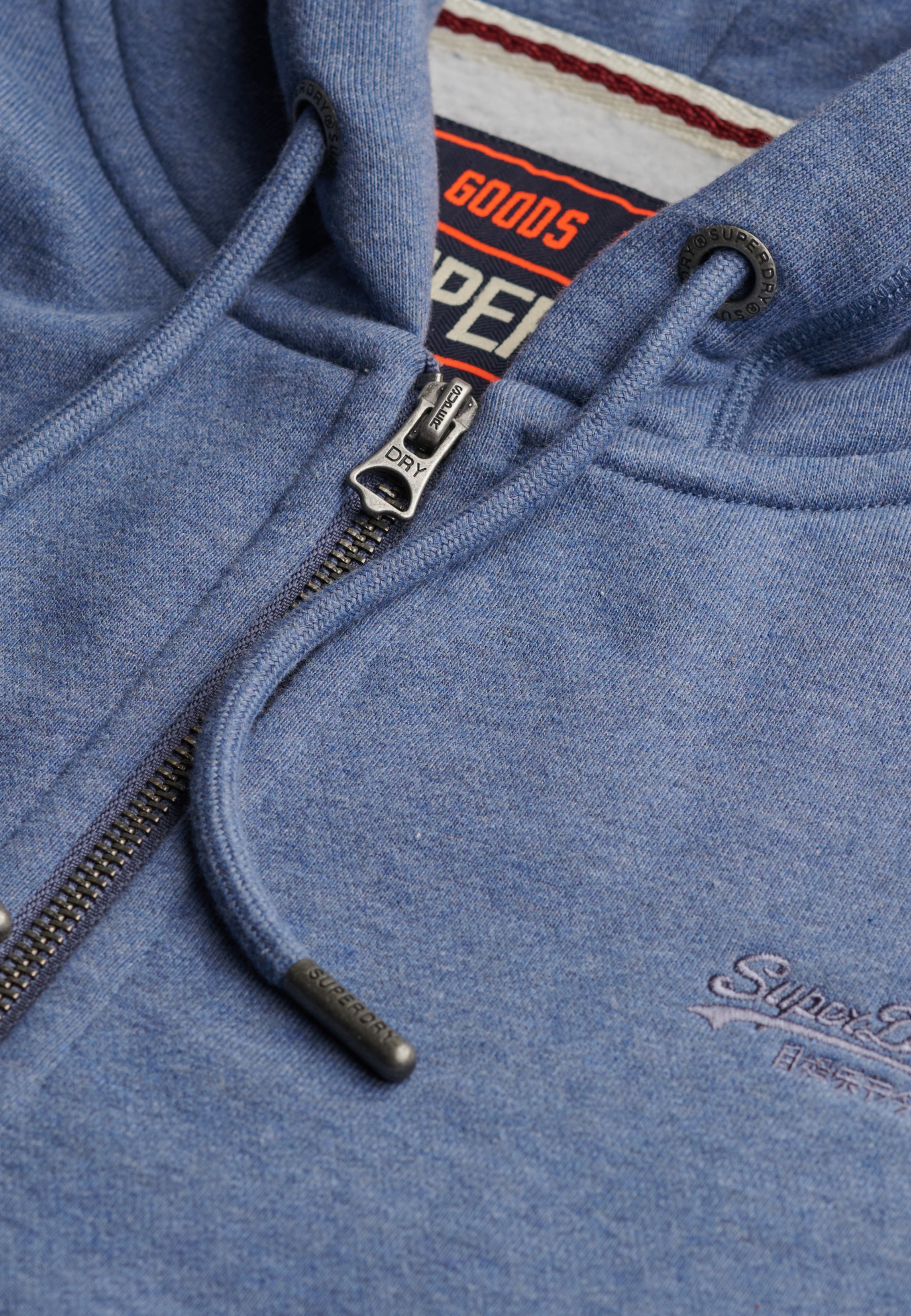 Essential Logo Half Brushed Zip Hoodie