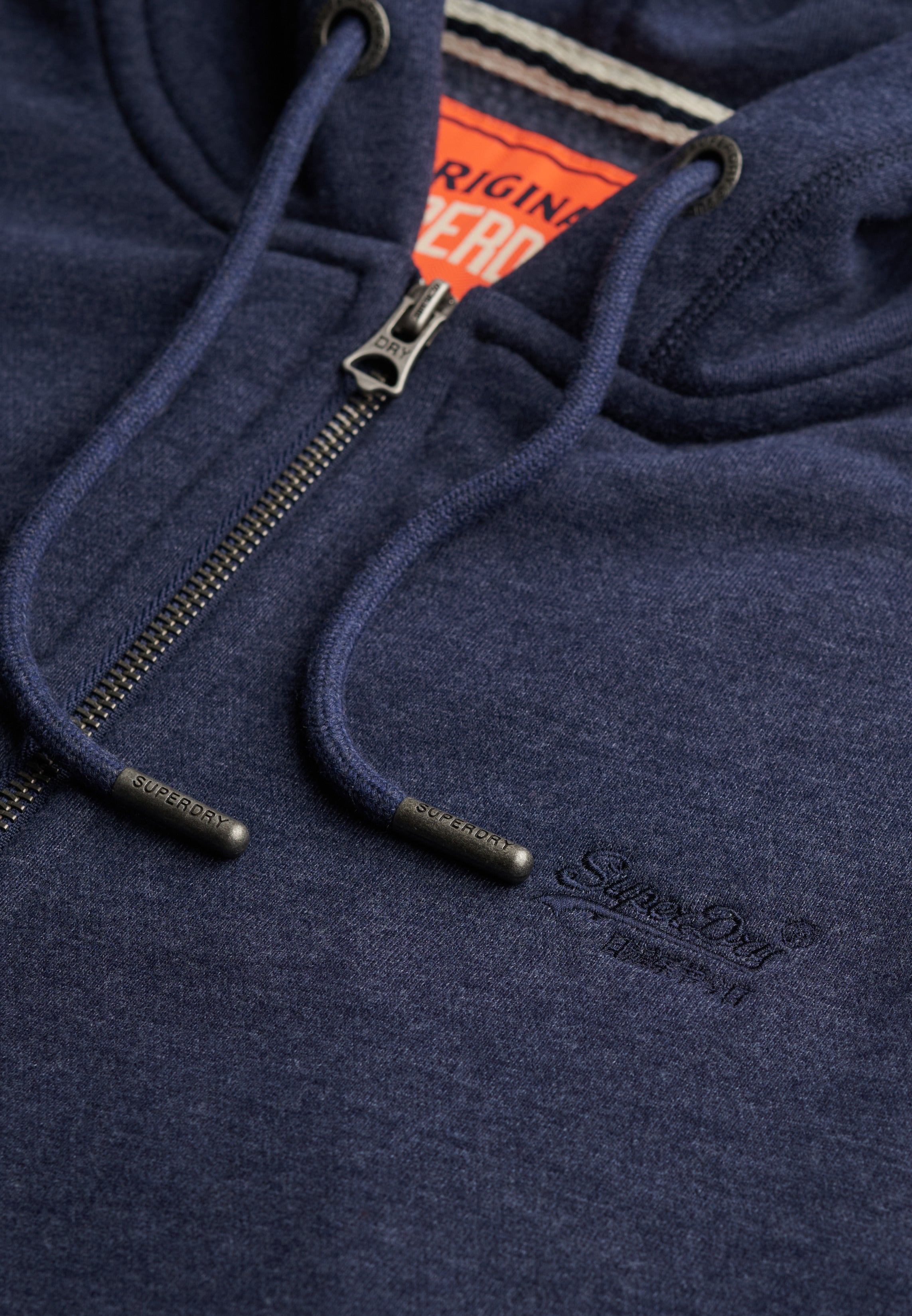 Essential Logo Half Brushed Zip Hoodie