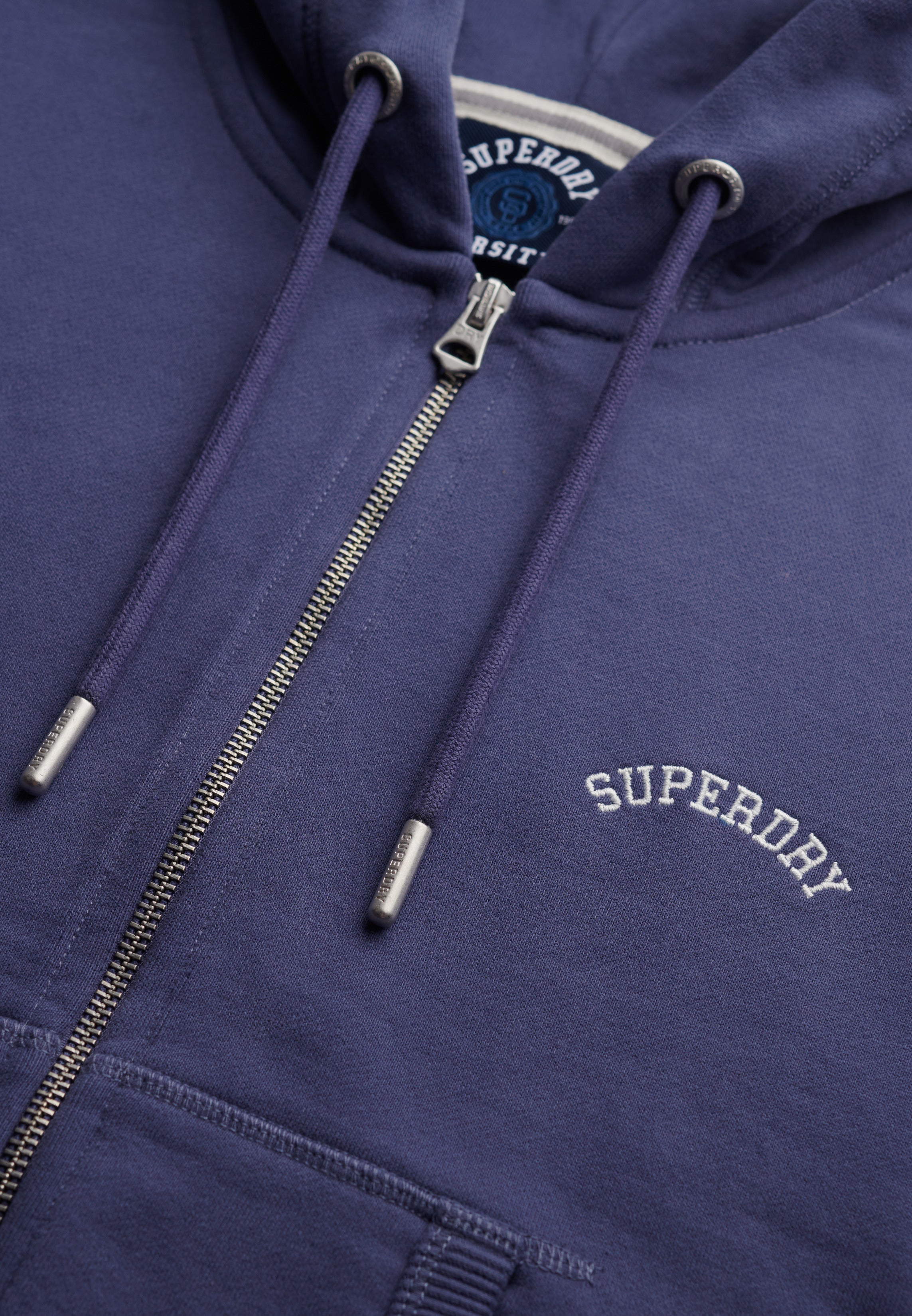 Essential Logo Cropped Zip Hoodie