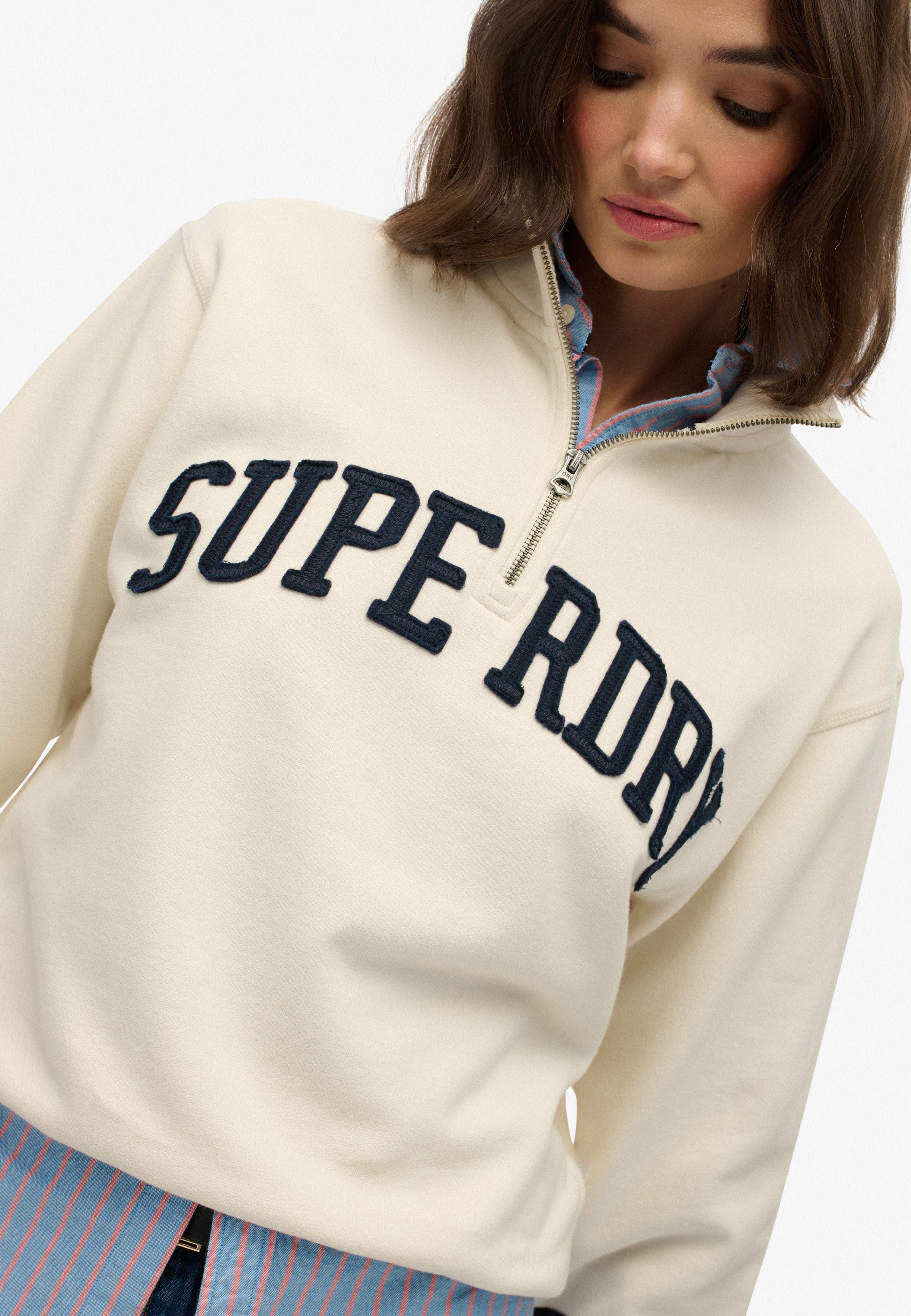 Athletic Essentials Applique Half Zip Sweatshirt