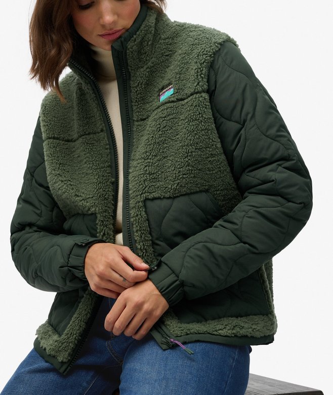 Sherpa Fleece Hybrid Jacket