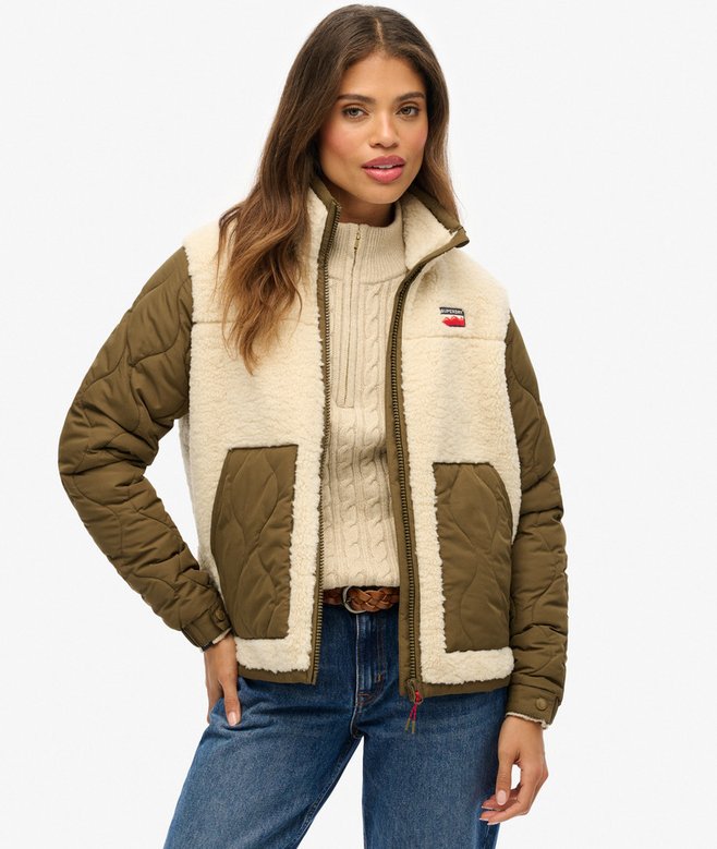 Sherpa Fleece Hybrid Jacket