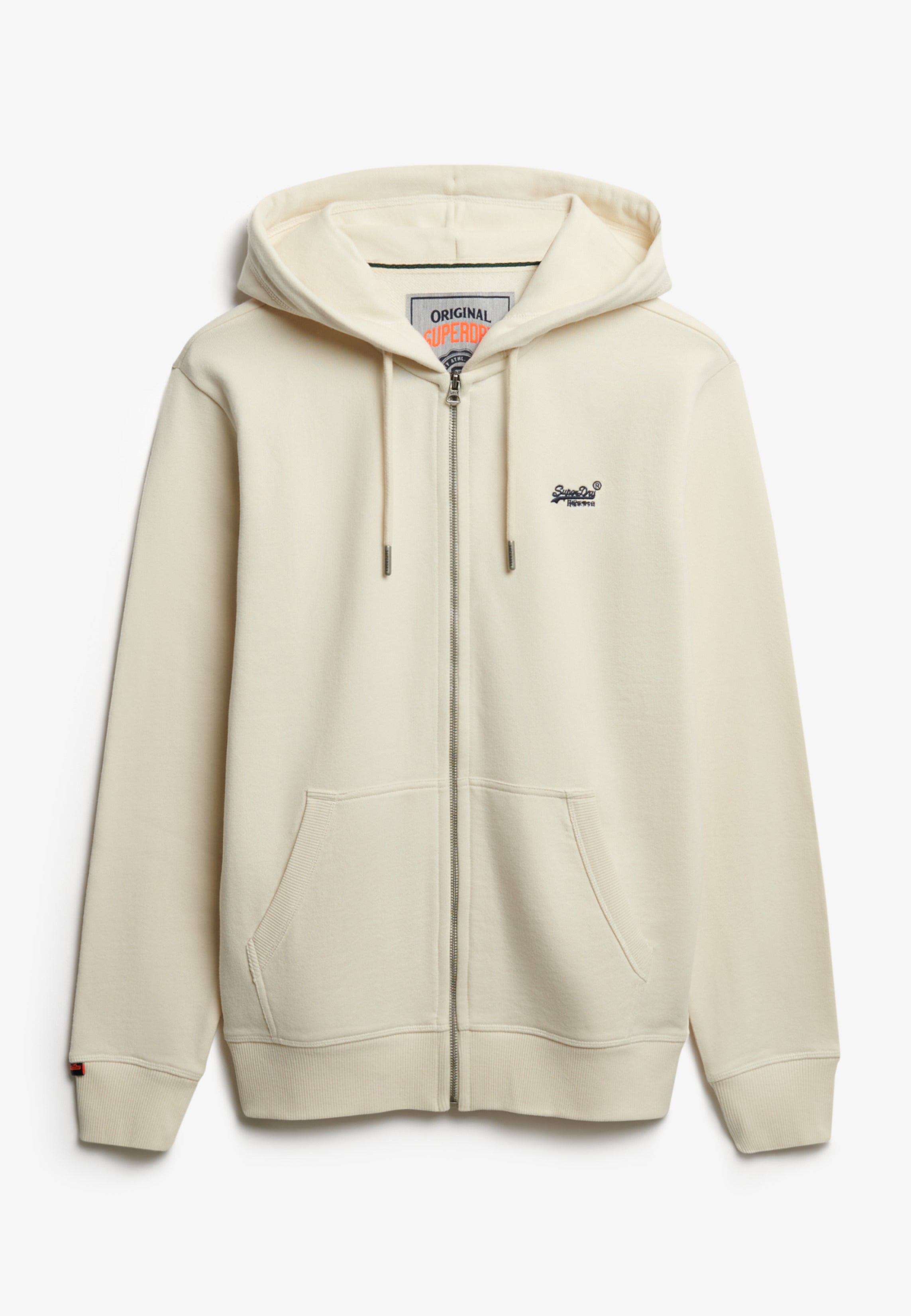 Essential Logo Half Brushed Zip Hoodie