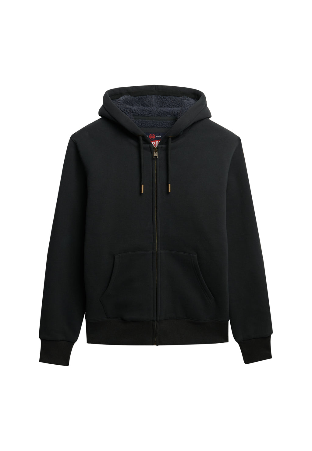 Borg Lined Zip Hoodie
