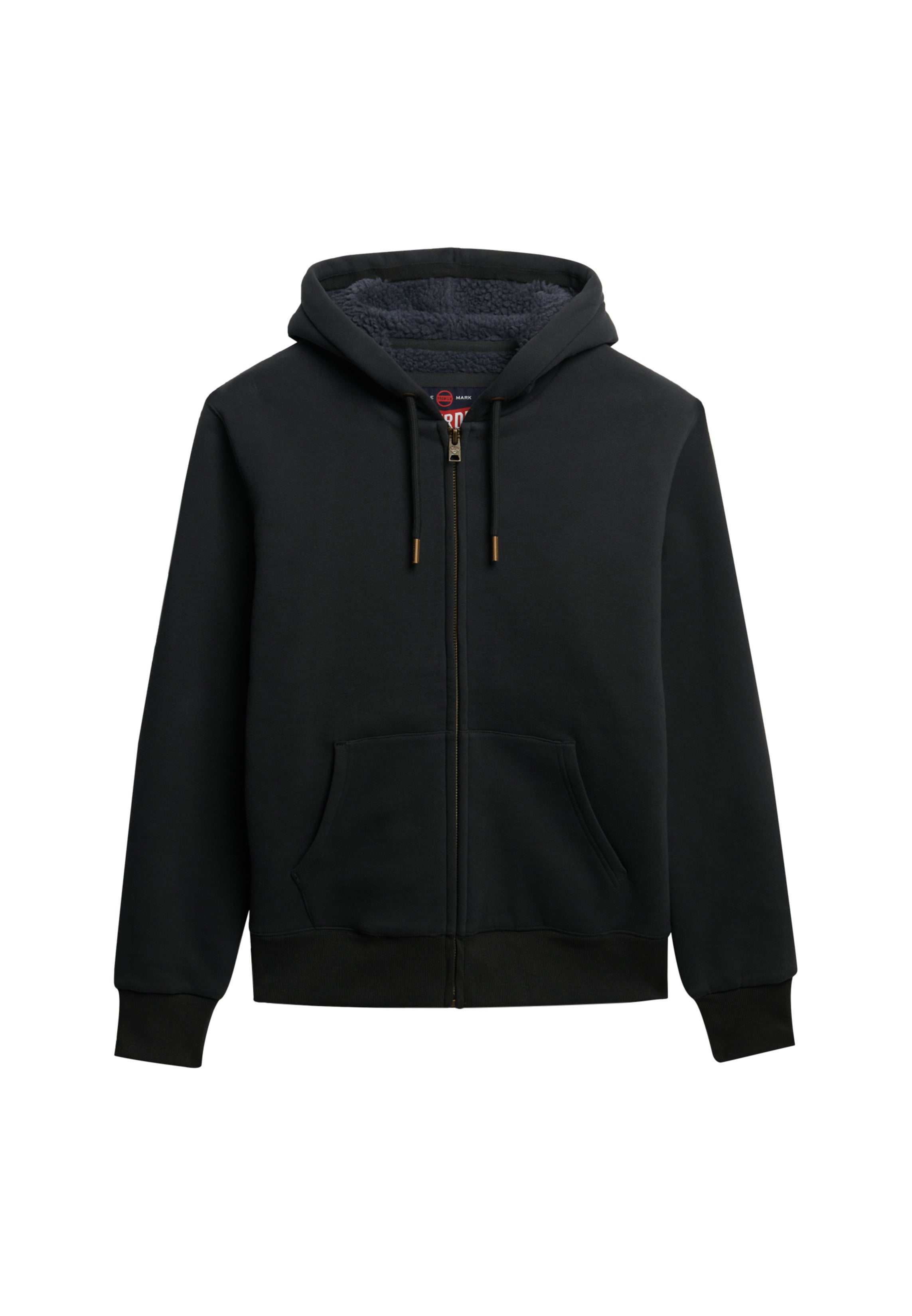 Borg Lined Zip Hoodie
