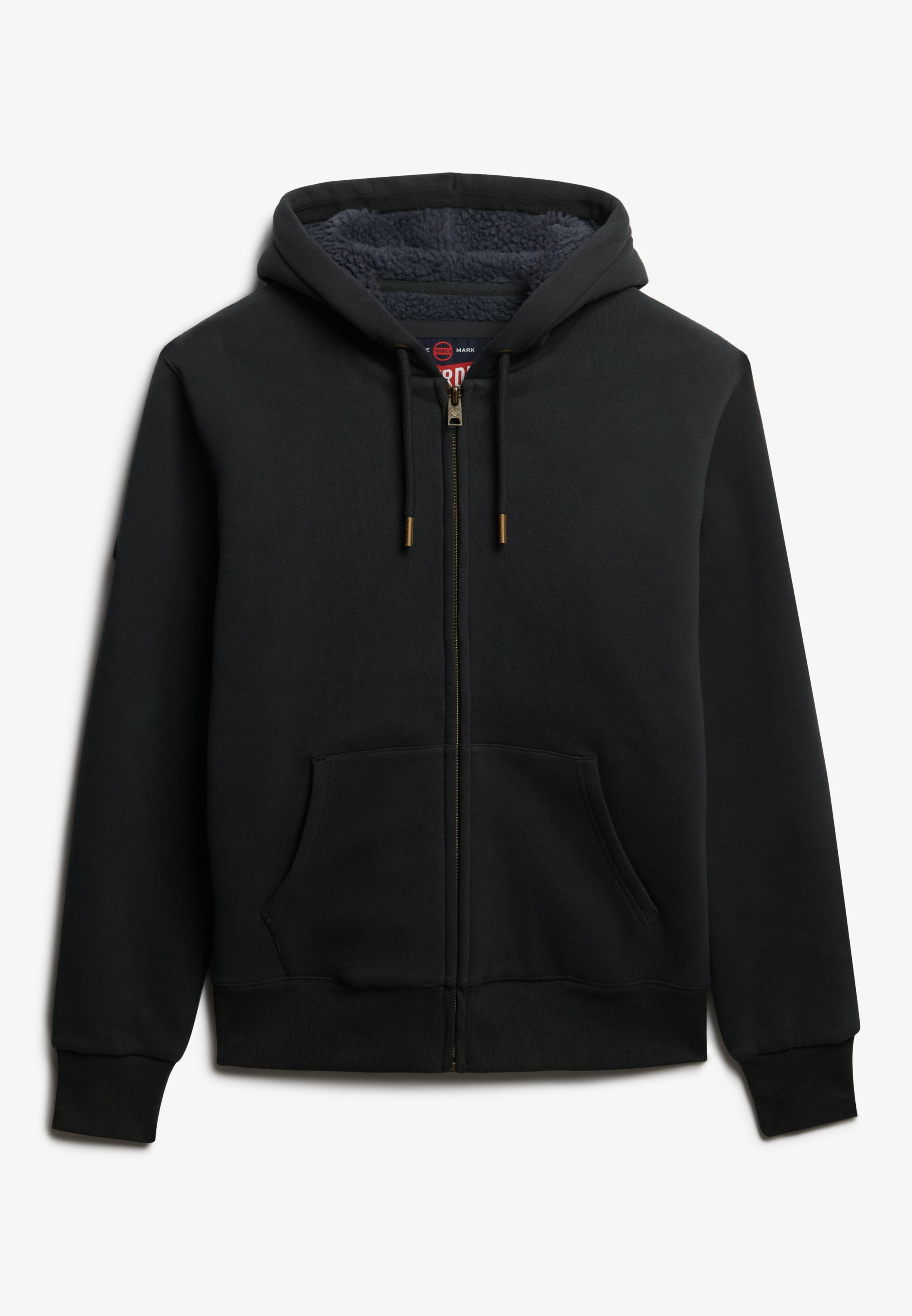 Borg Lined Zip Hoodie