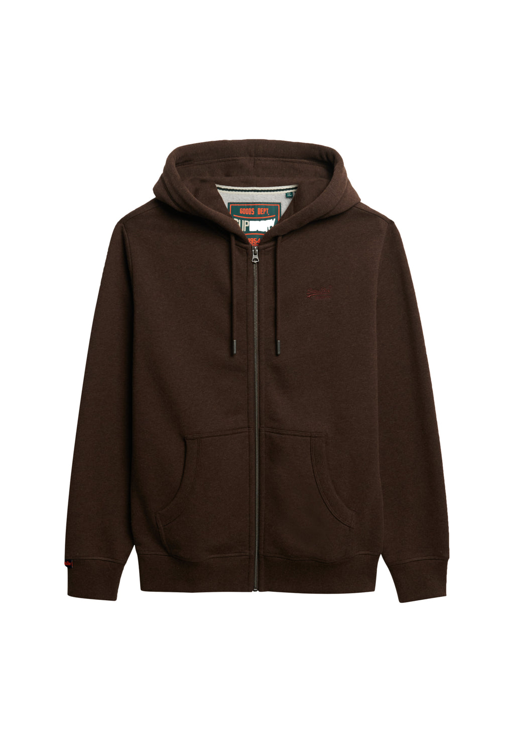 Essential Logo Half Brushed Zip Hoodie