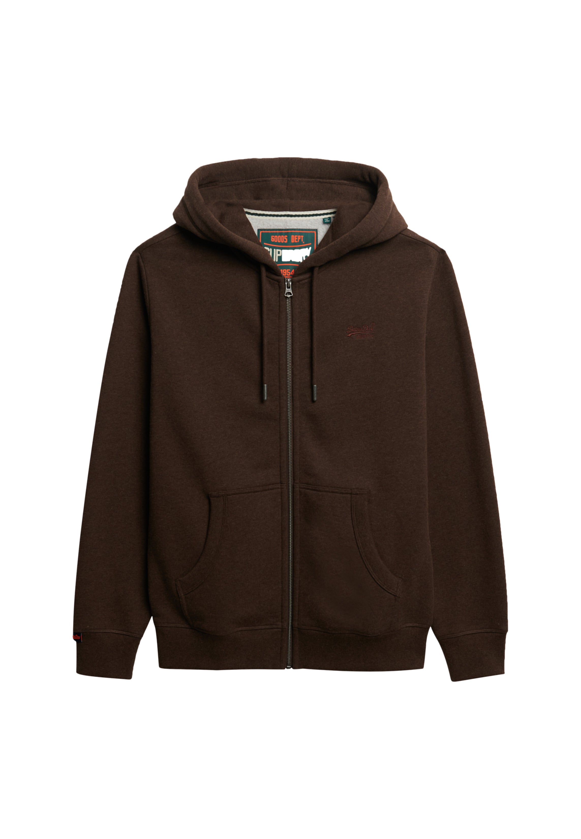 Essential Logo Half Brushed Zip Hoodie
