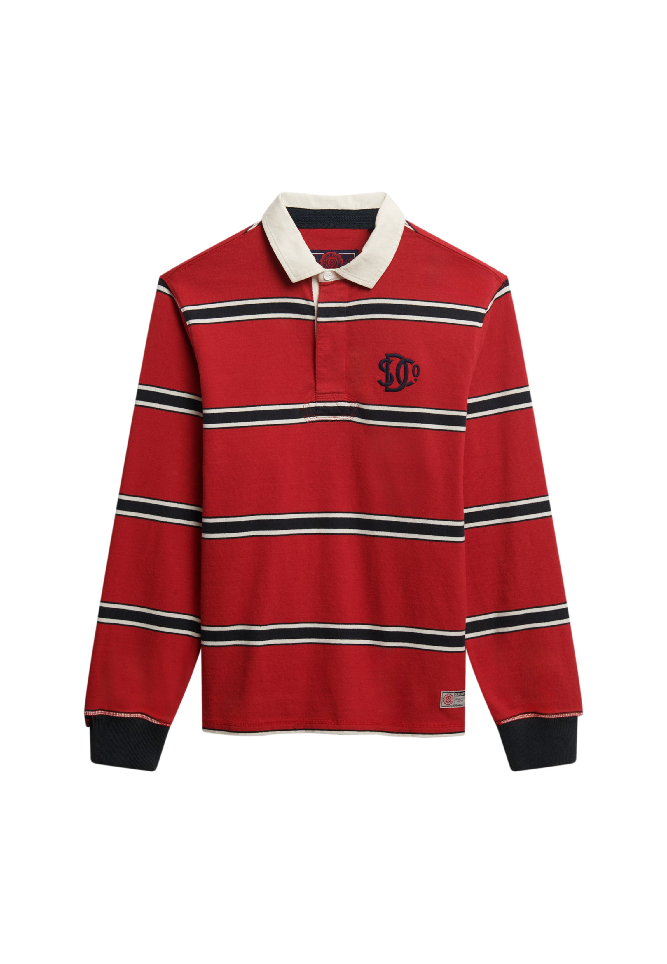 Vintage Athletic Stripe Rugby Top