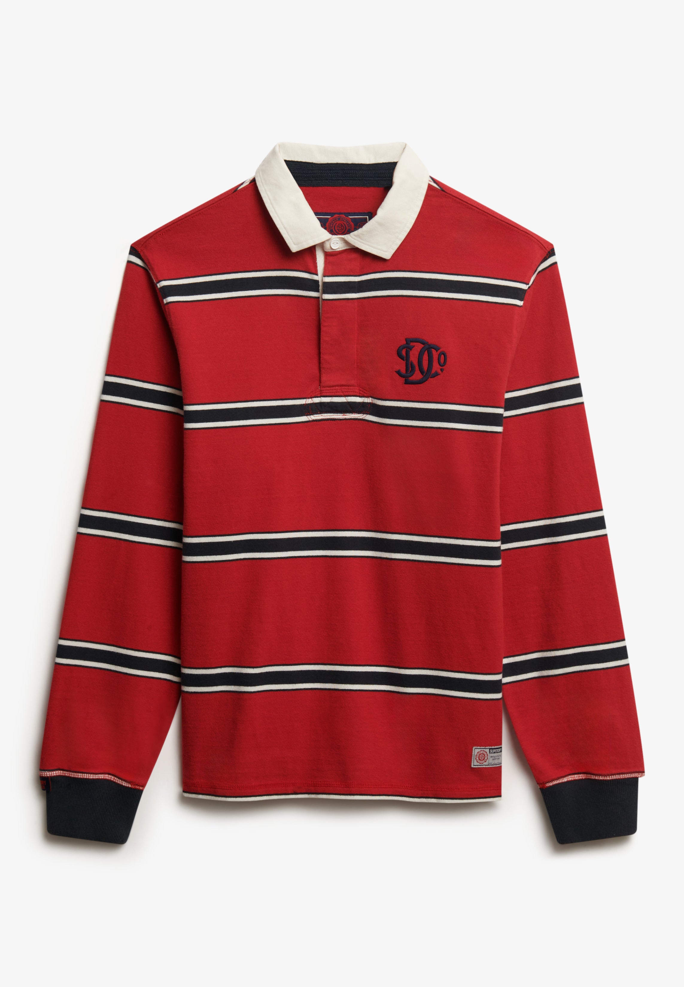 Vintage Athletic Stripe Rugby Top