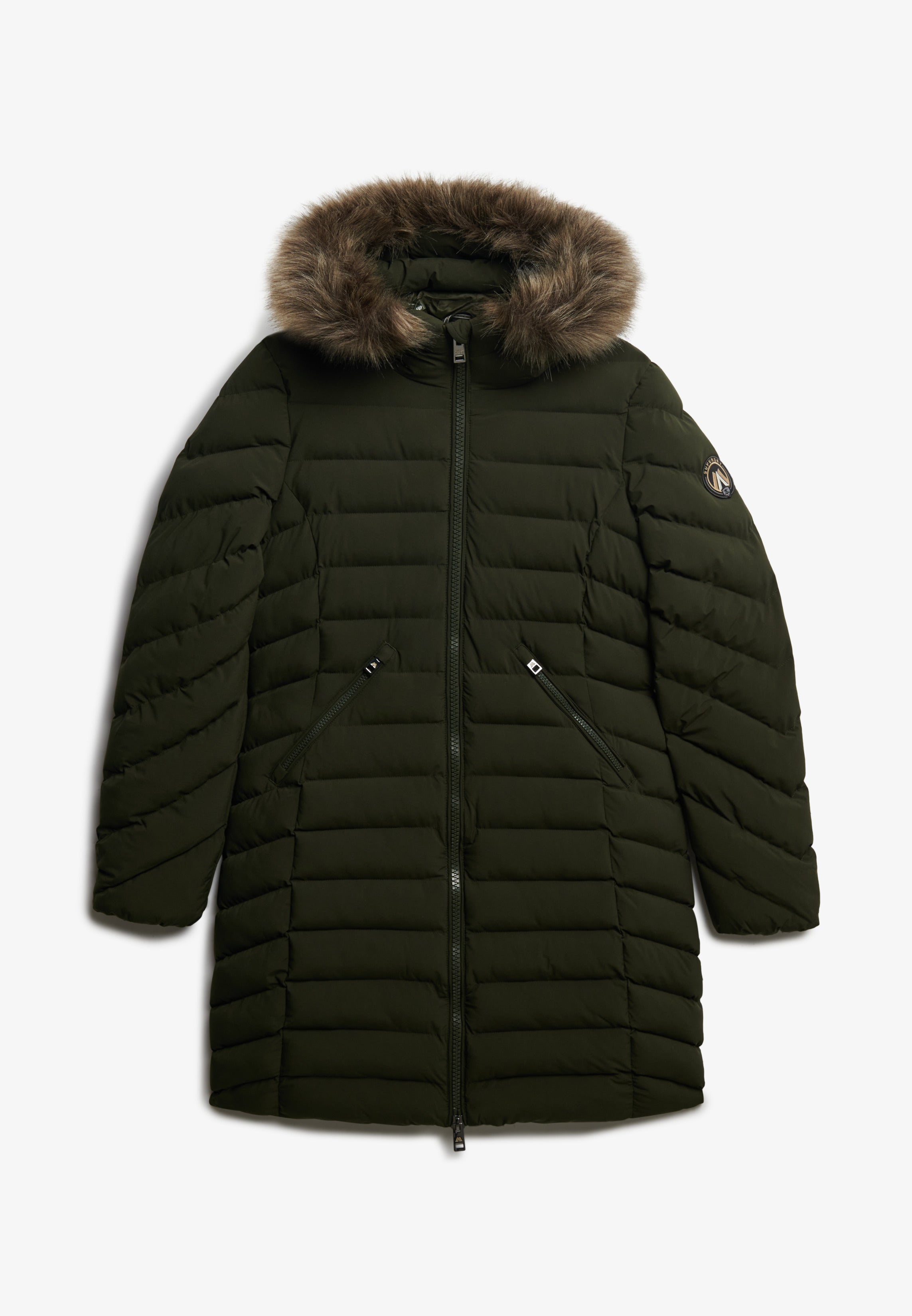 Fuji Faux Fur Hood Mid Length