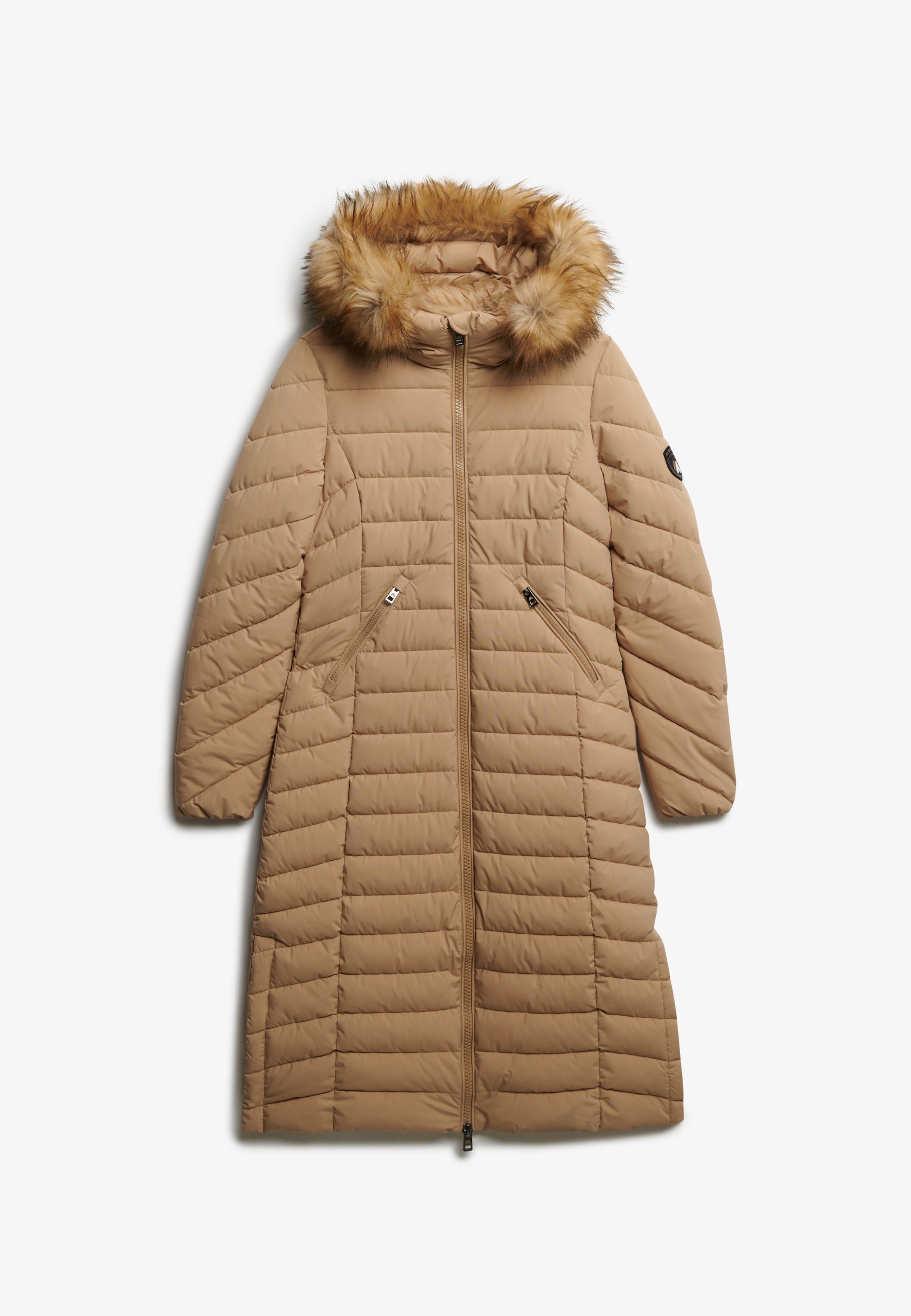 Fuji Faux Fur Hooded Longline