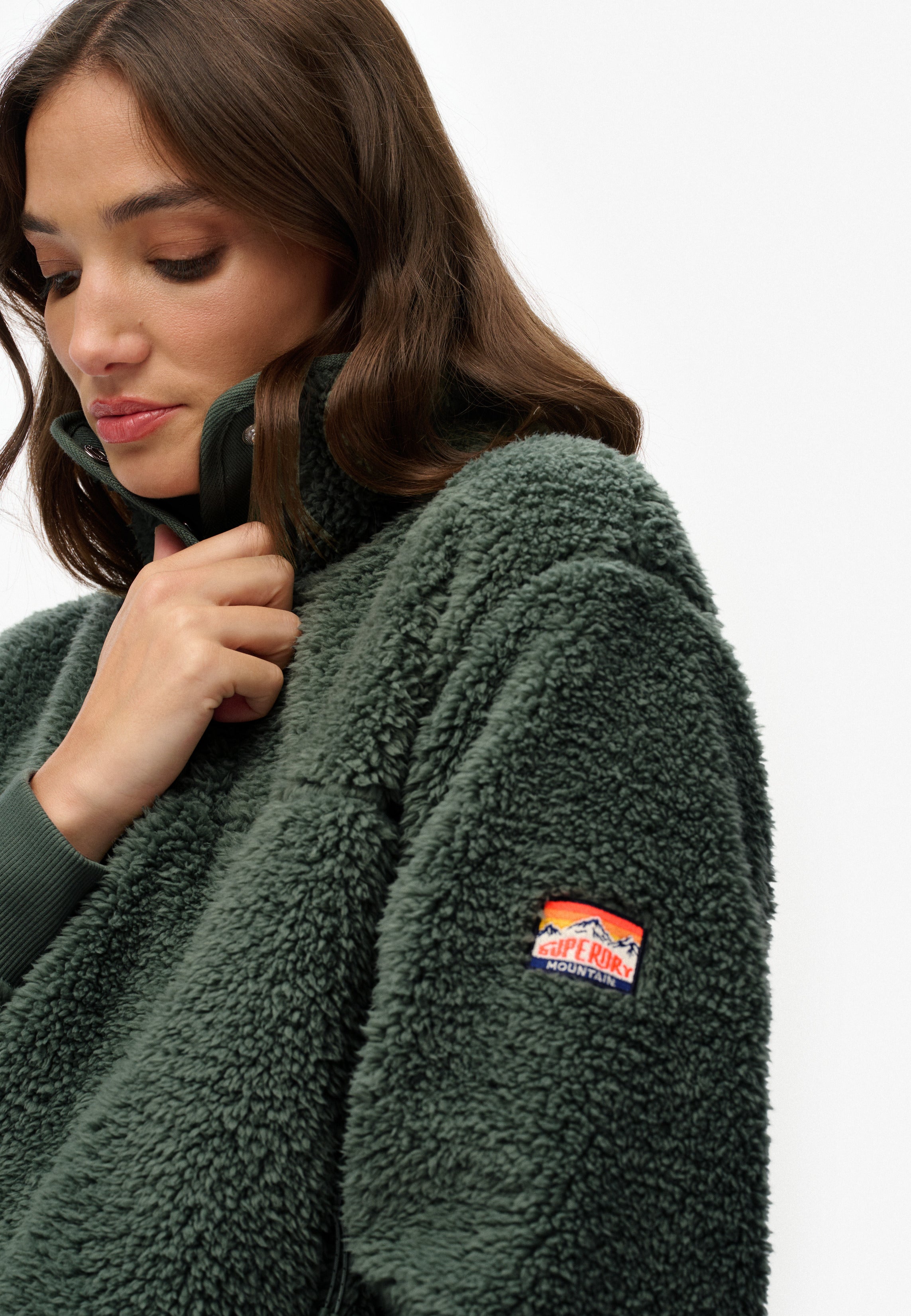 Super Soft Popper Neck Teddy Fleece