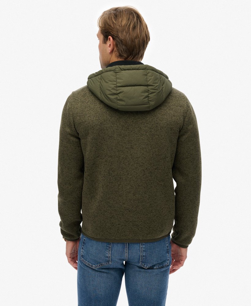 Hooded Storm Knit Hybrid Jacket