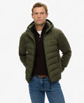 Hooded Storm Knit Hybrid Jacket