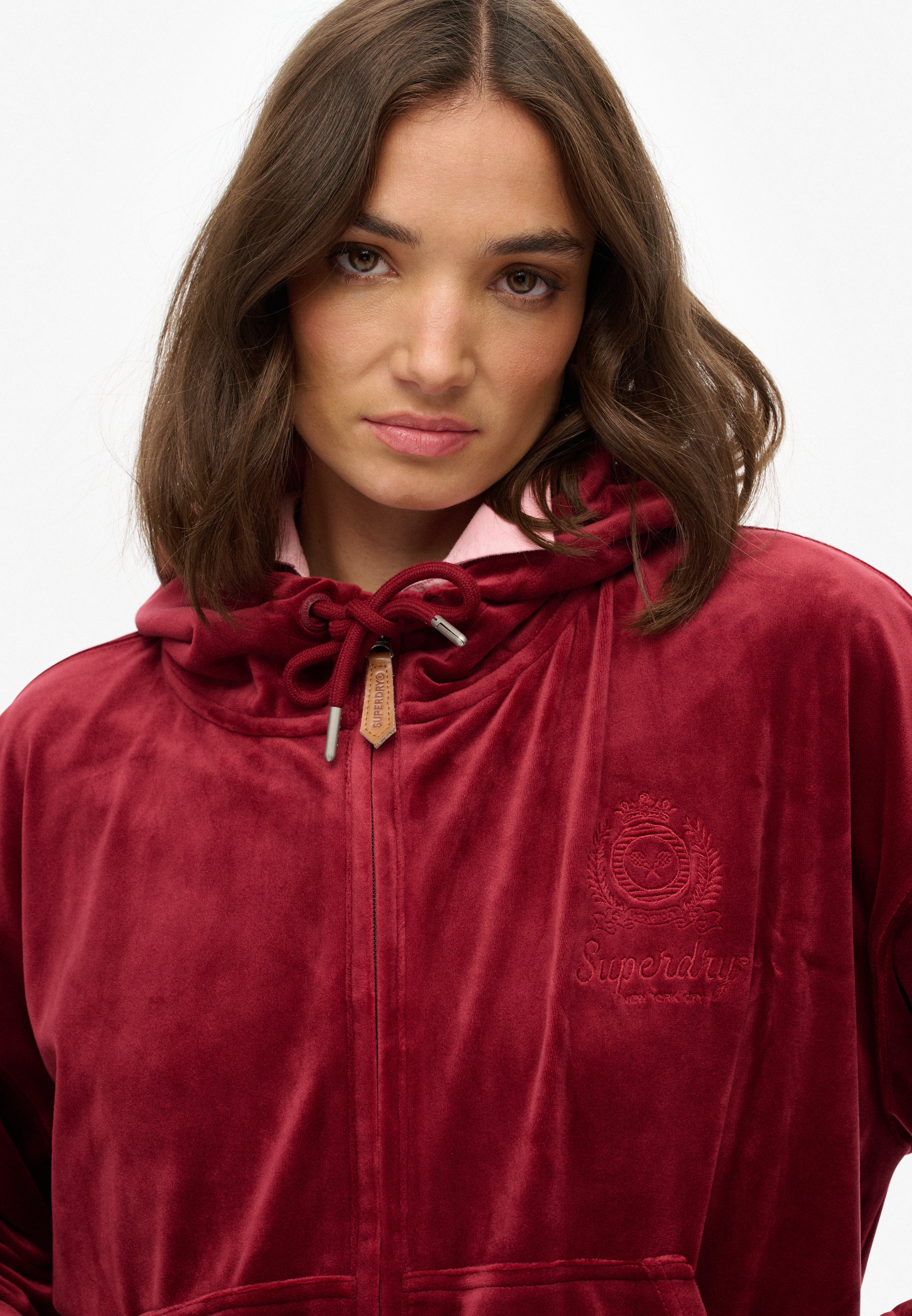 Country Club Velour Zip Hoodie