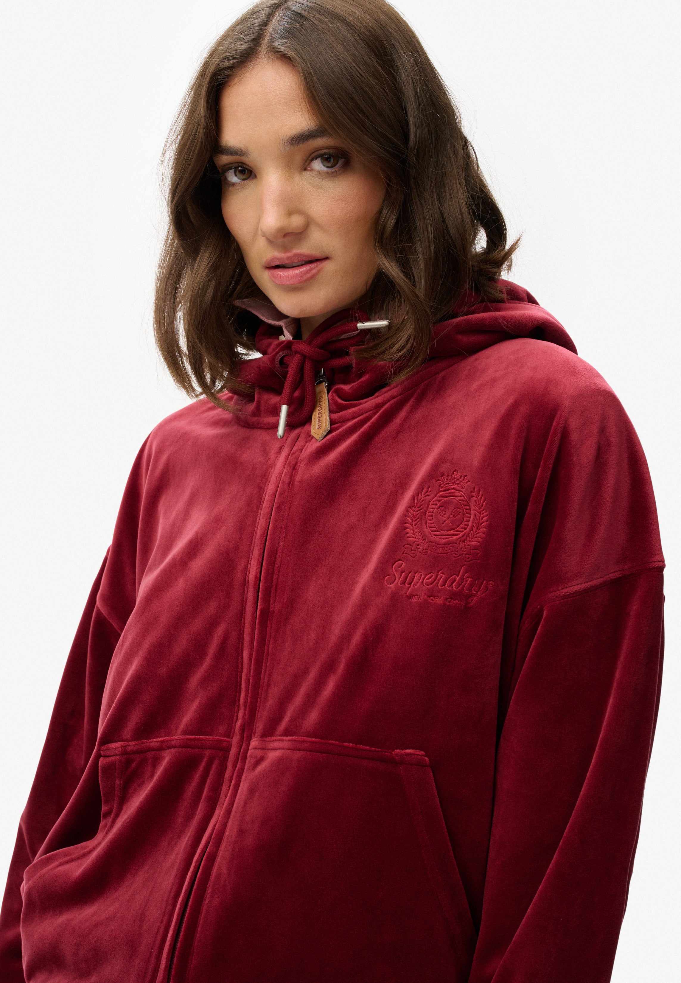 Country Club Velour Zip Hoodie