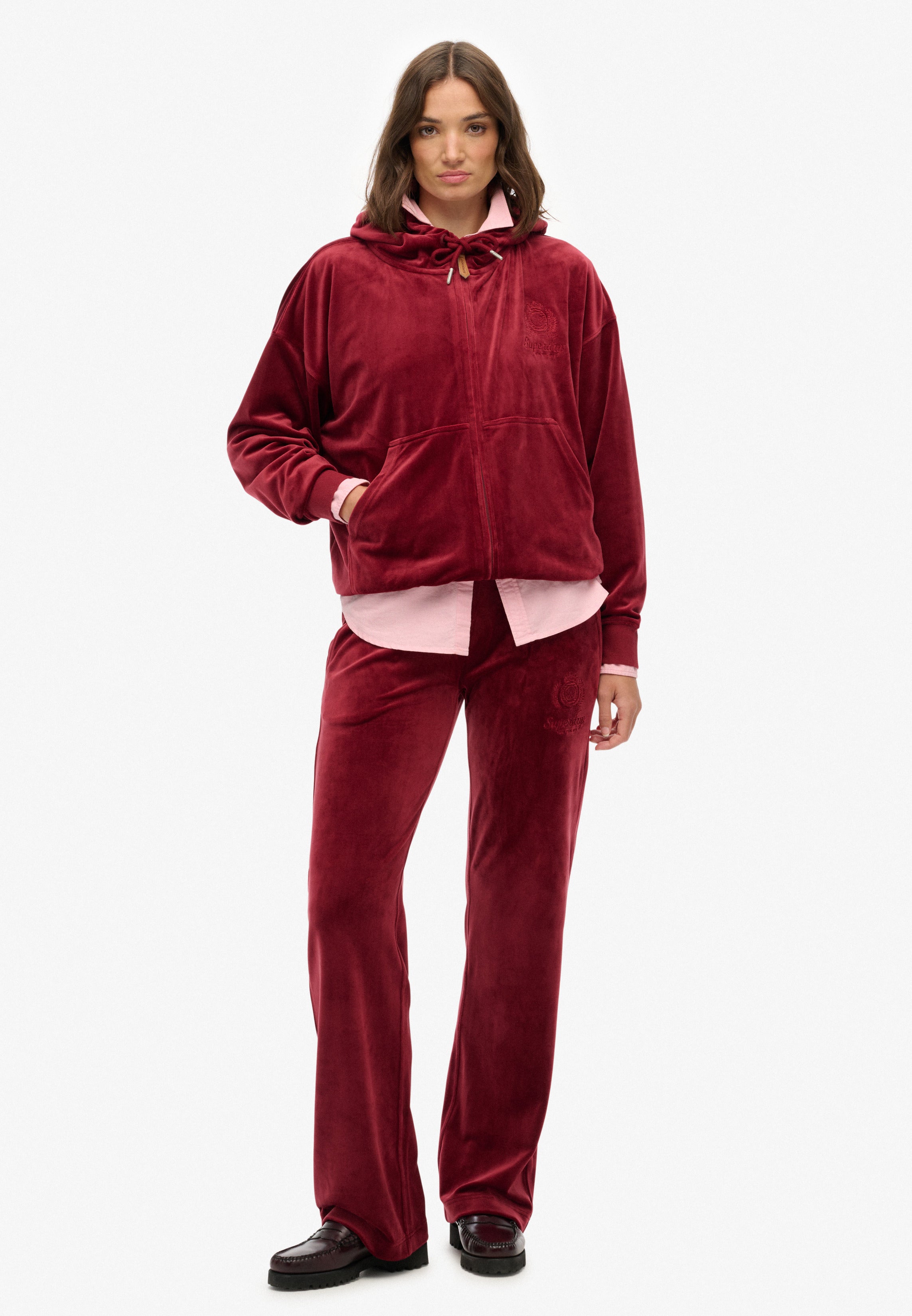 Country Club Velour Zip Hoodie