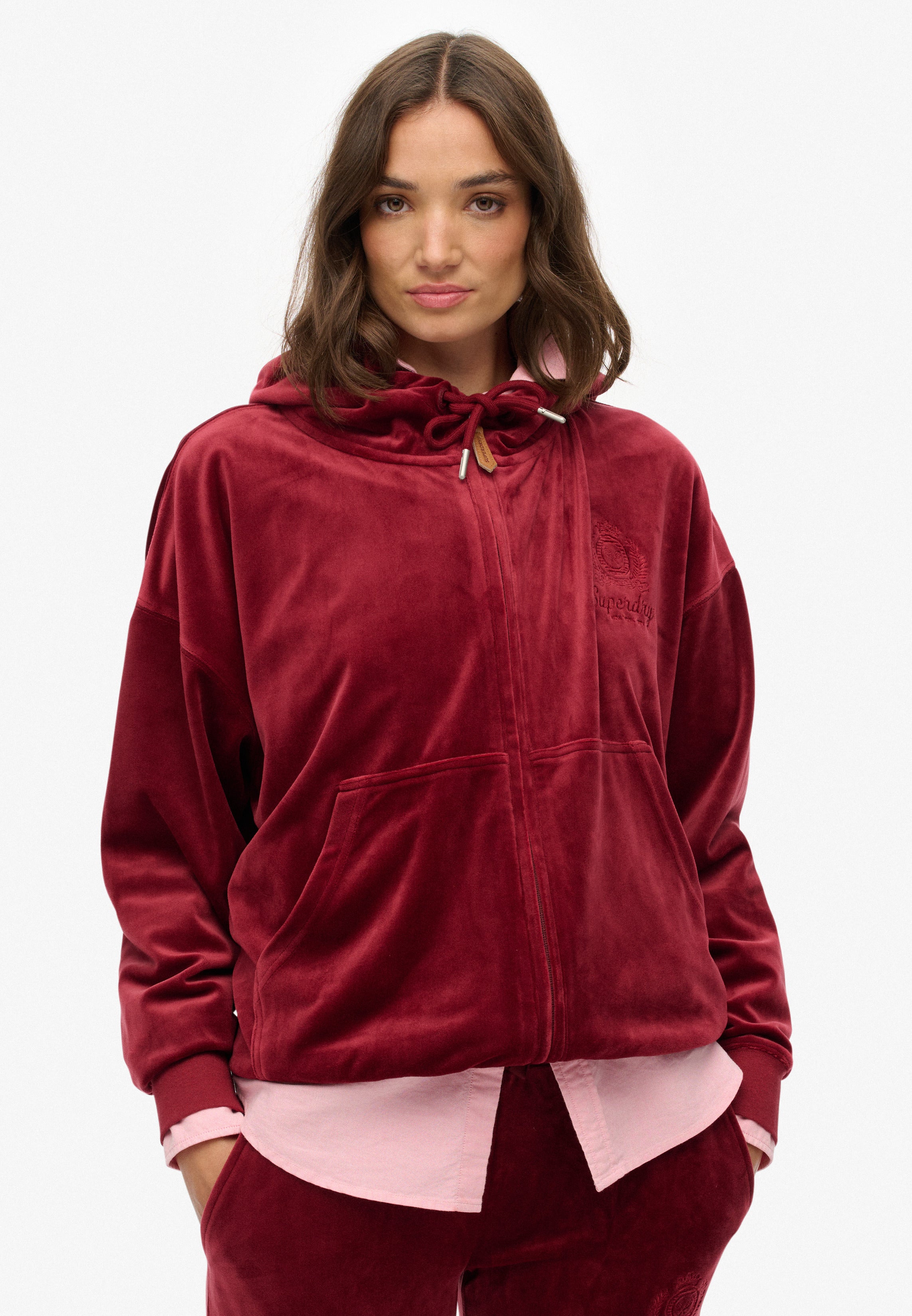 Country Club Velour Zip Hoodie