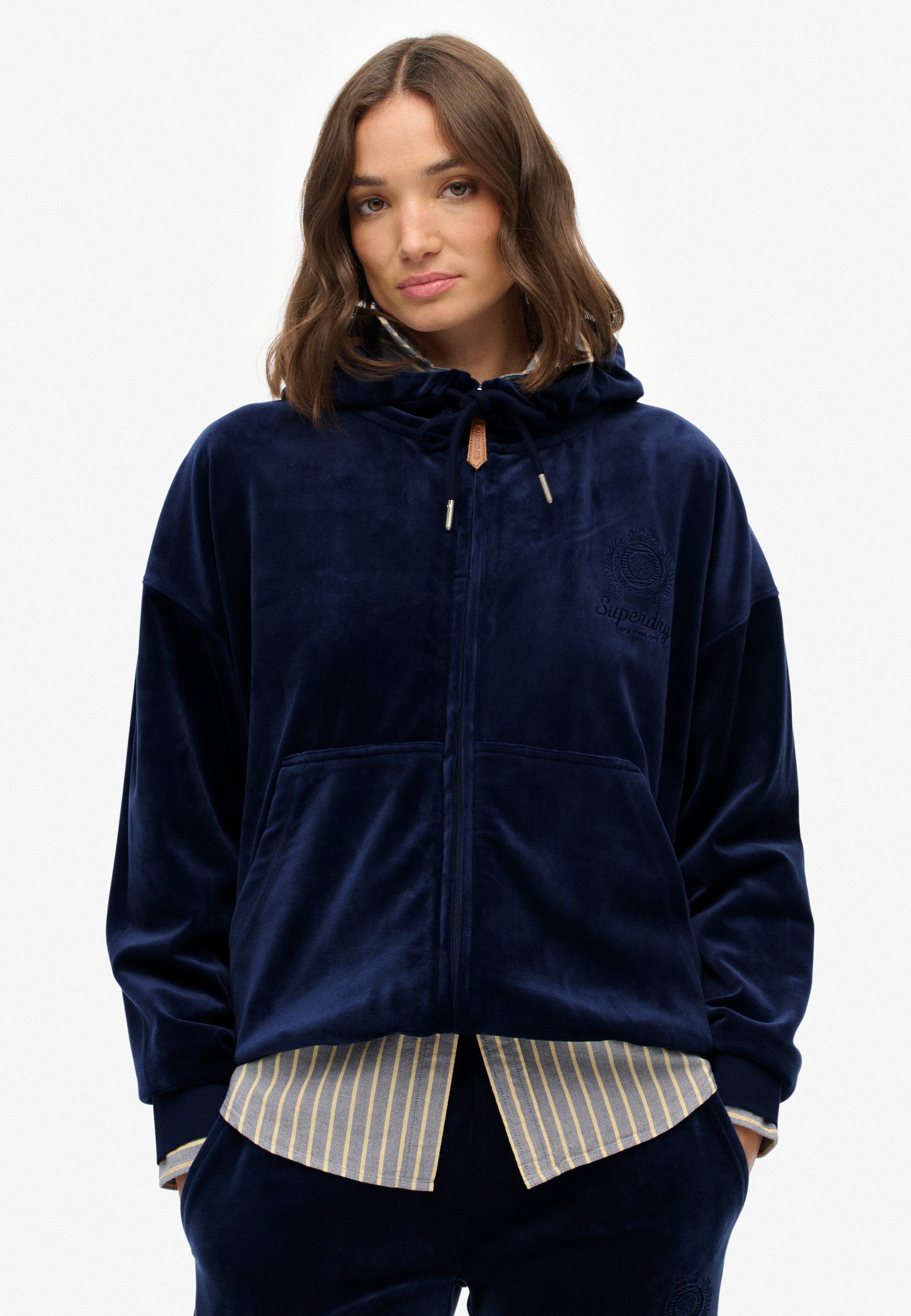 Country Club Velour Zip Hoodie