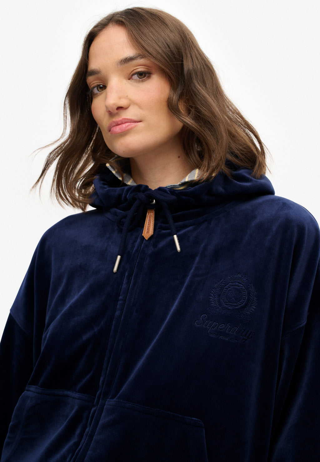 هودي مخملي بسحاب من كانتري كلوب