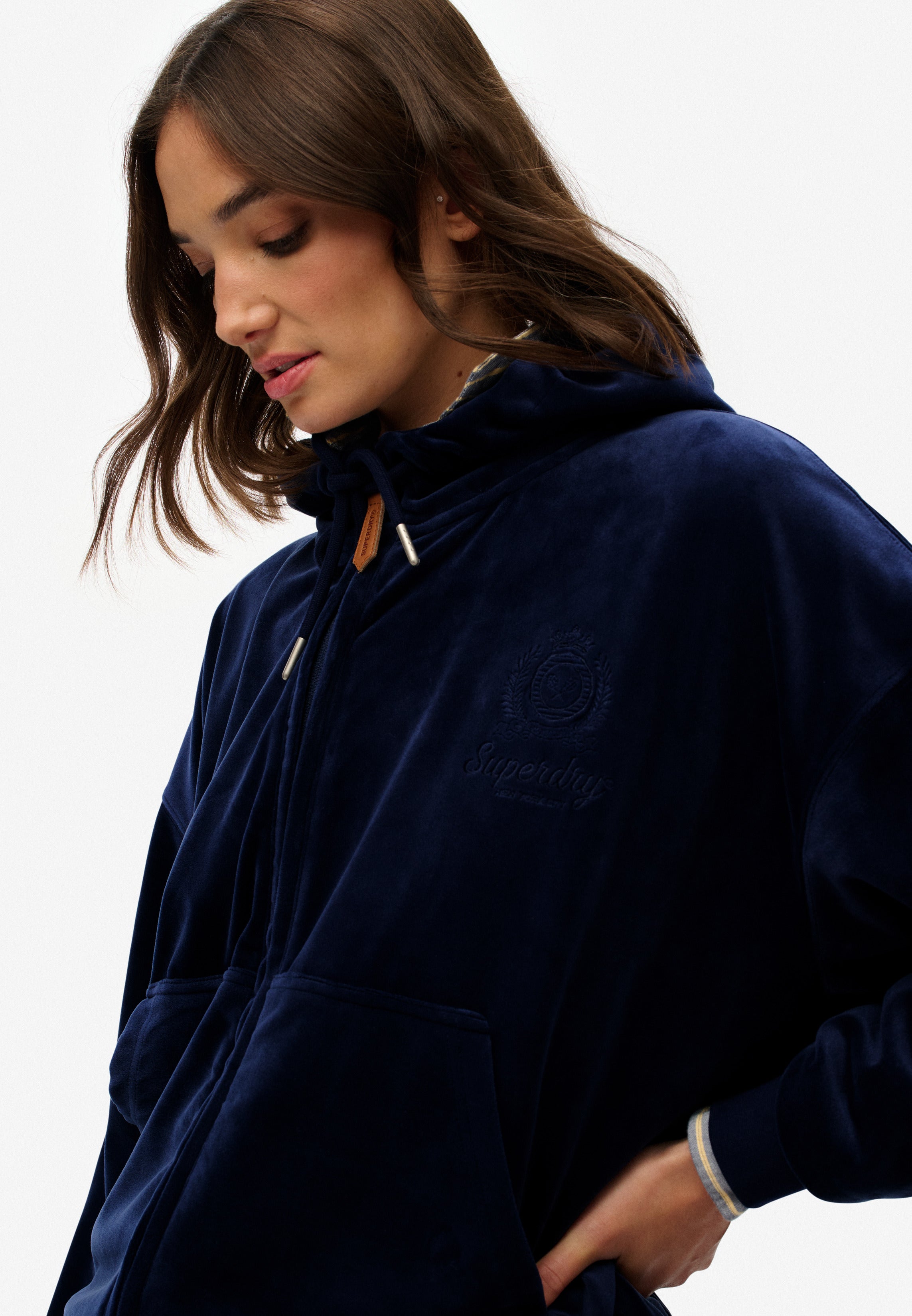 Country Club Velour Zip Hoodie