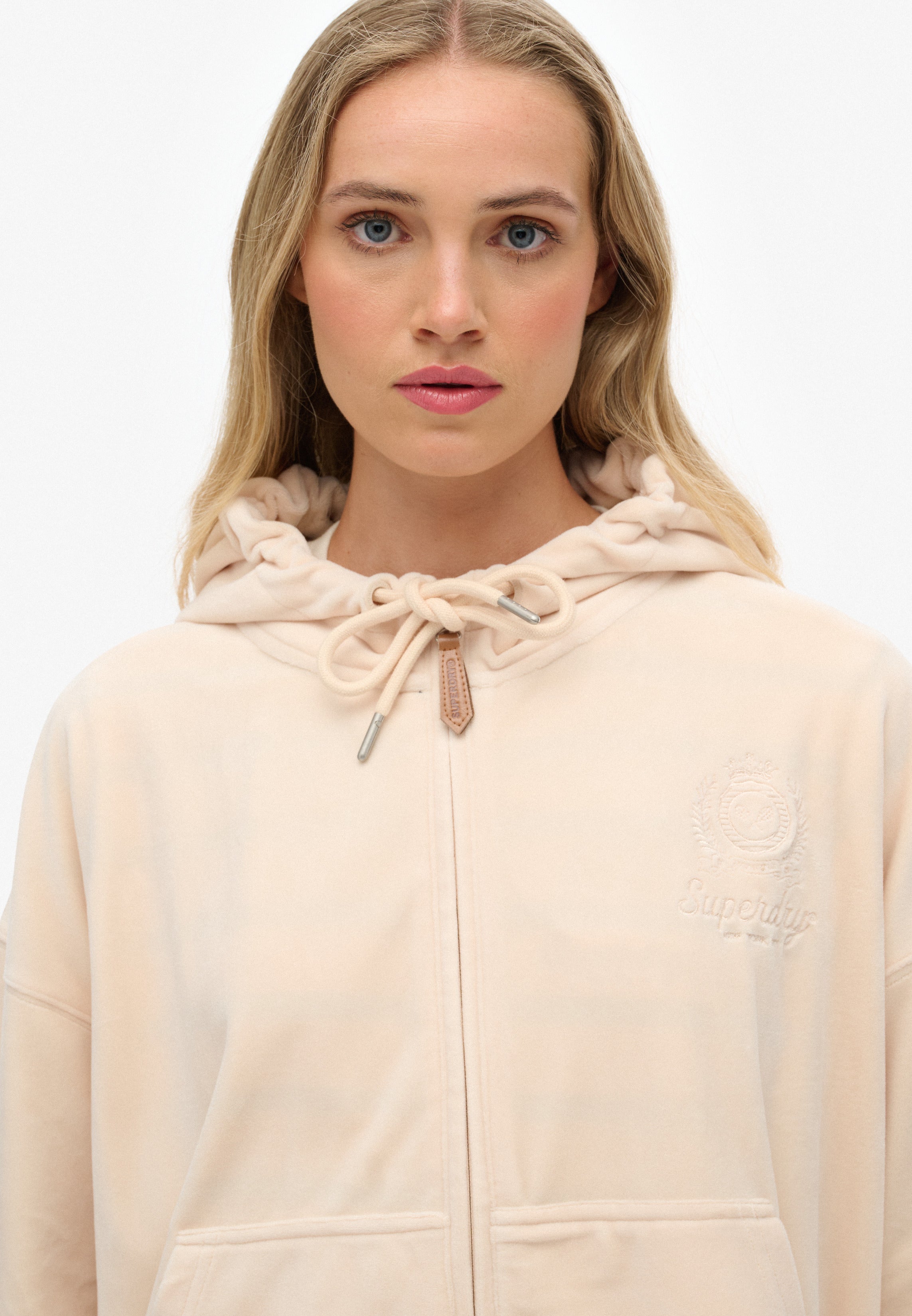 Country Club Velour Zip Hoodie