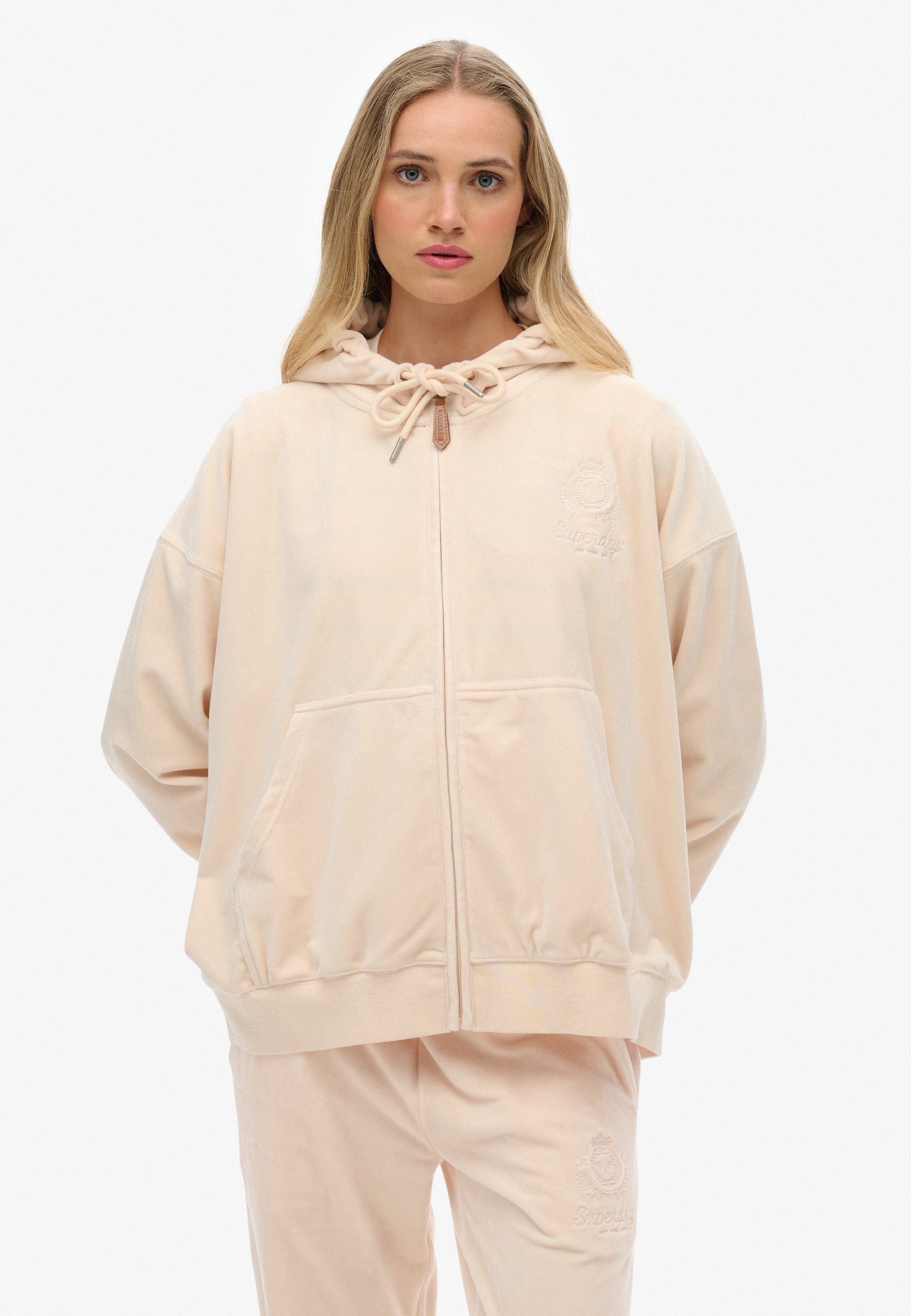Country Club Velour Zip Hoodie