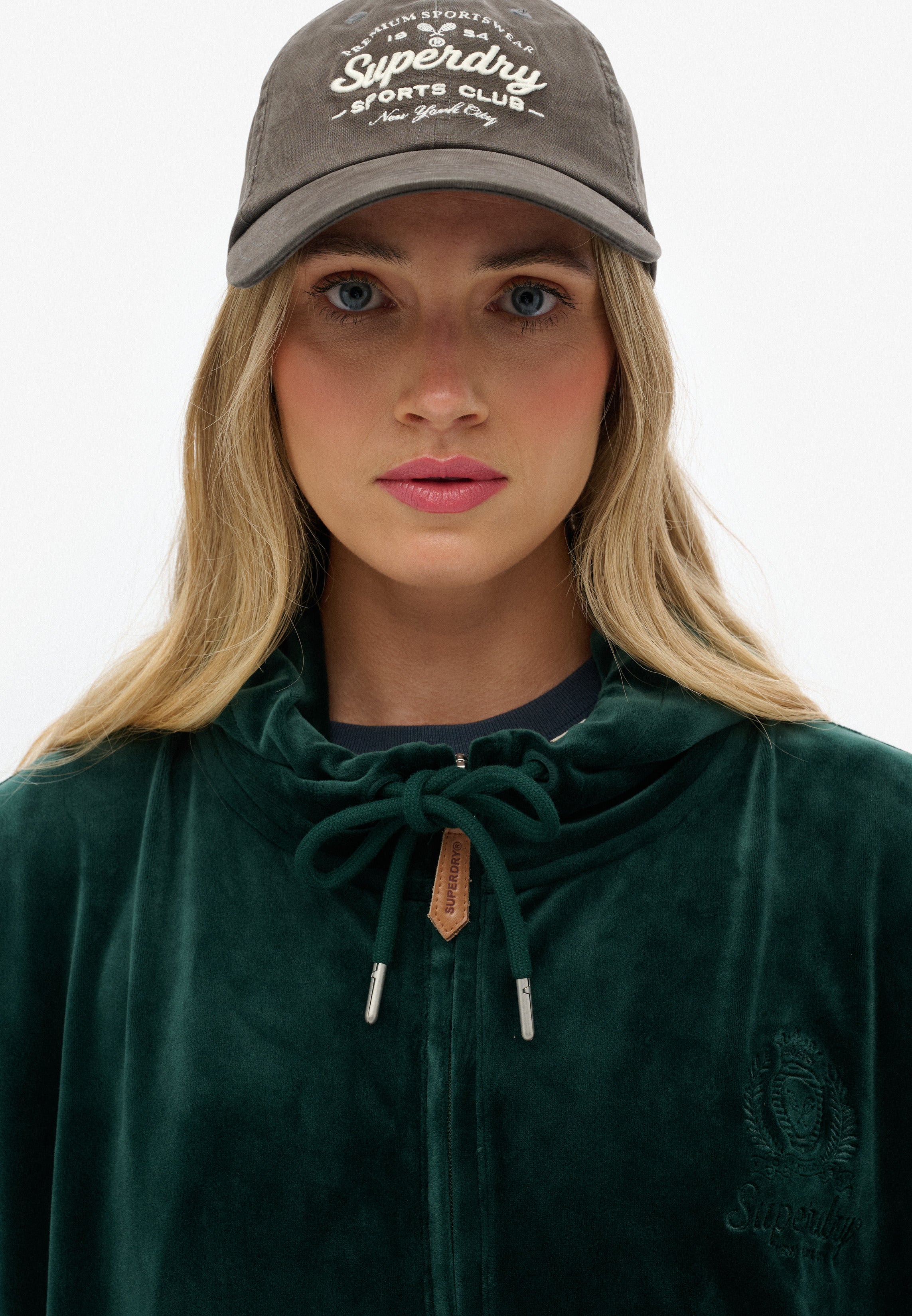 Country Club Velour Zip Hoodie